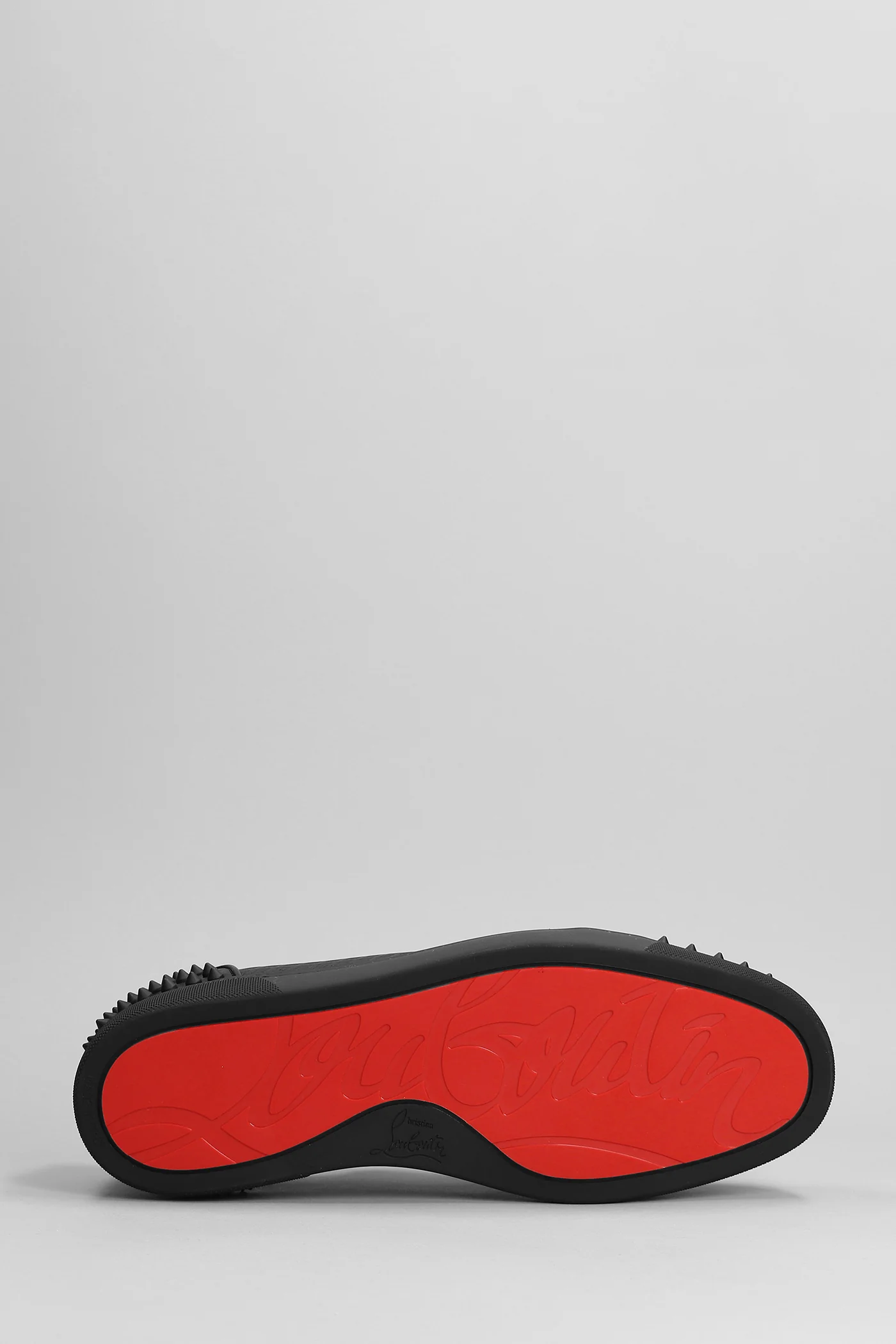 Sneakers in black leather - Image 5