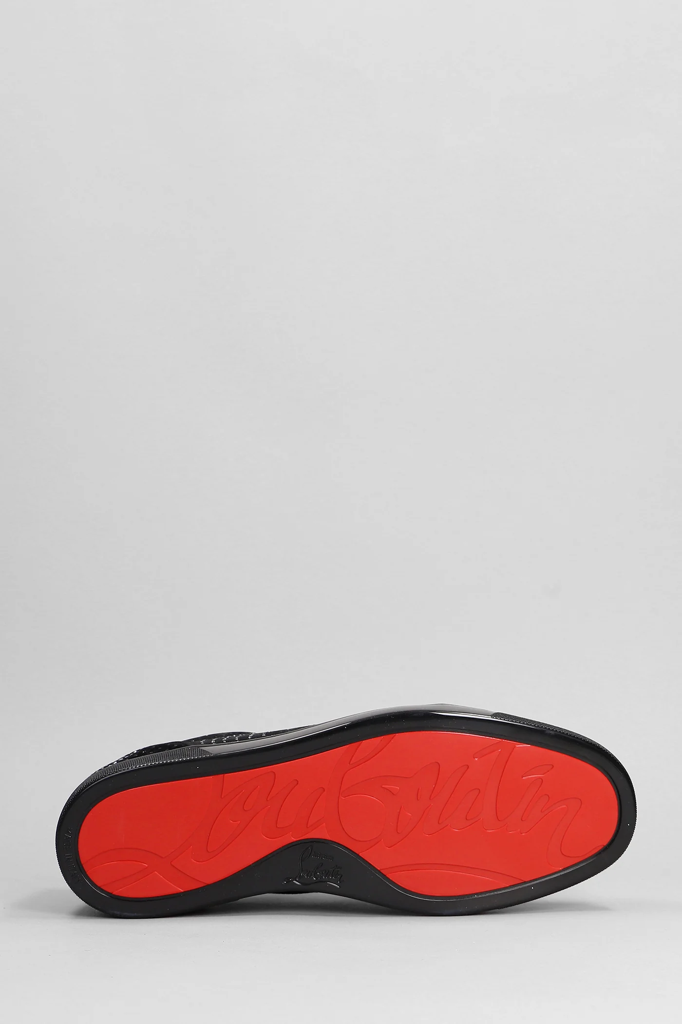 Sneakers in black velvet - Image 5