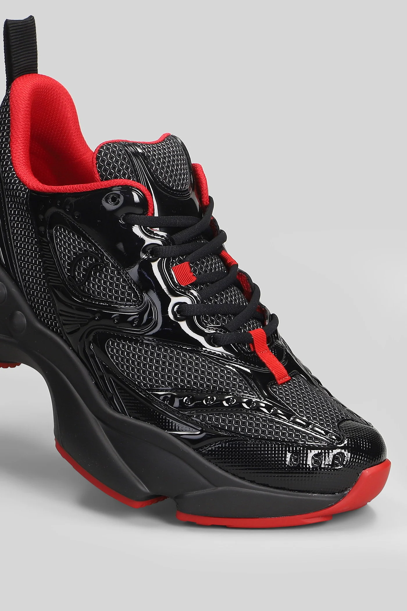 So flo flat Sneakers in black polyamide - Image 5