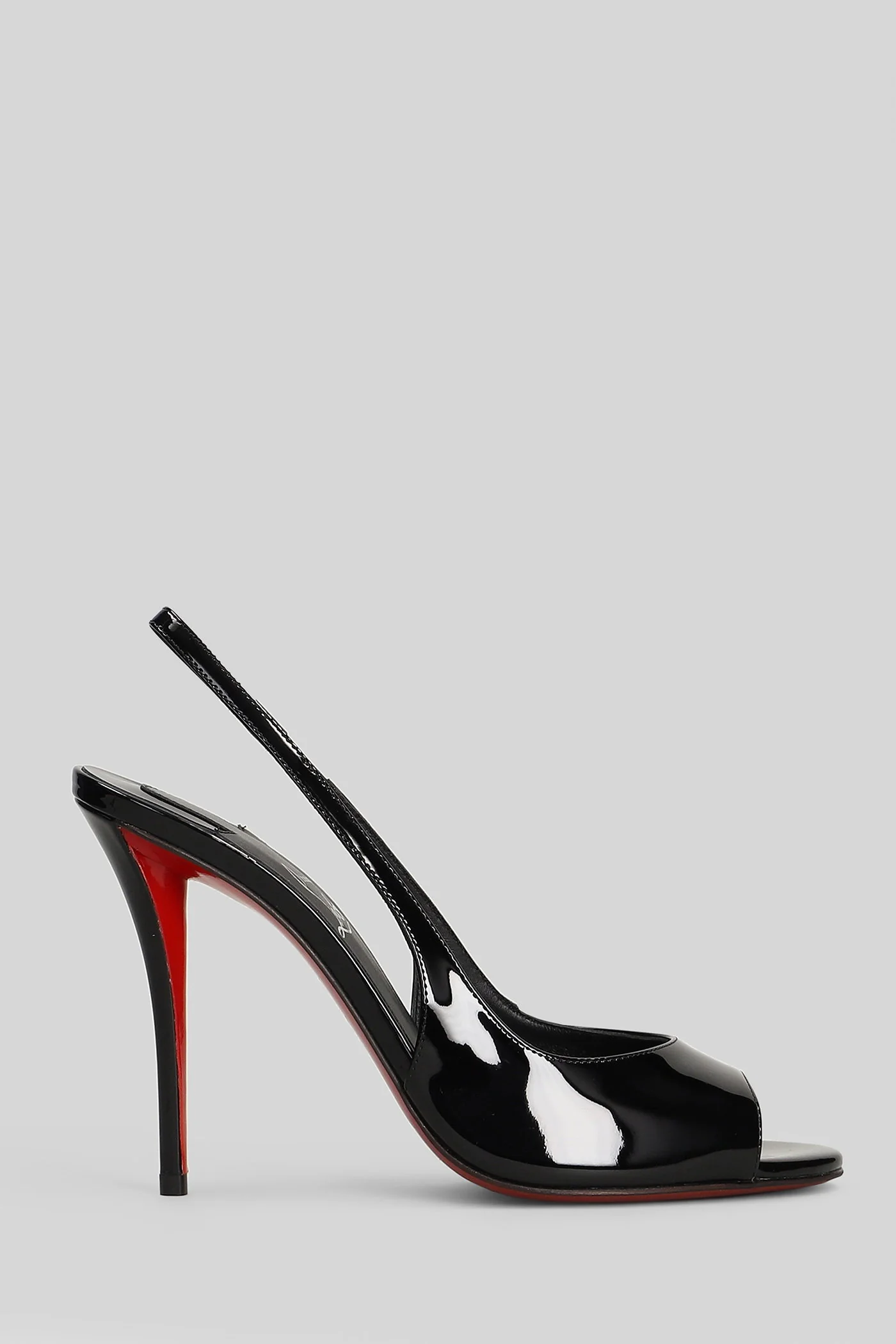 Sofia z 100 Sandals in black patent leather