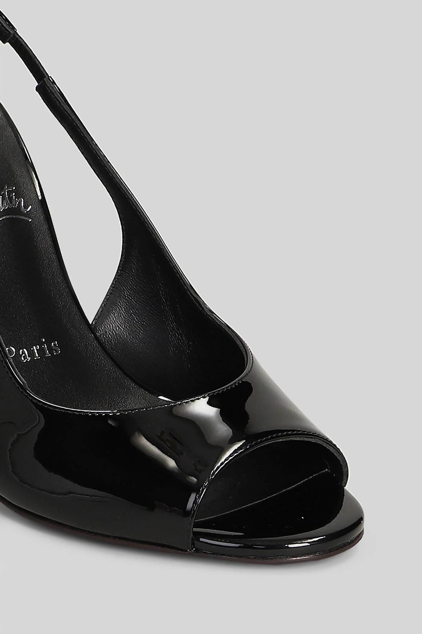 Sofia z 100 Sandals in black patent leather - Image 5