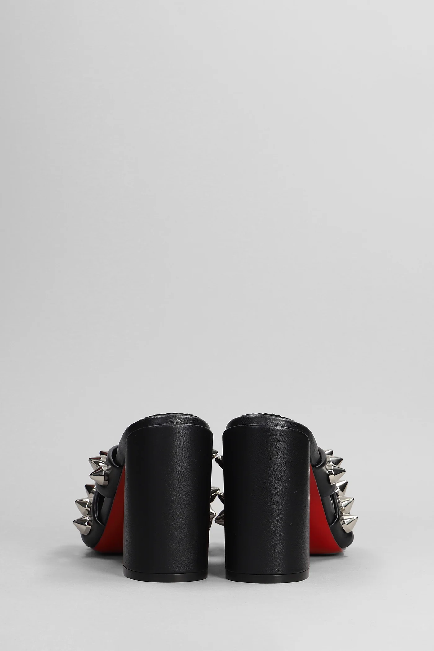 Spika club 55 Slipper-Mule in black leather - Image 4