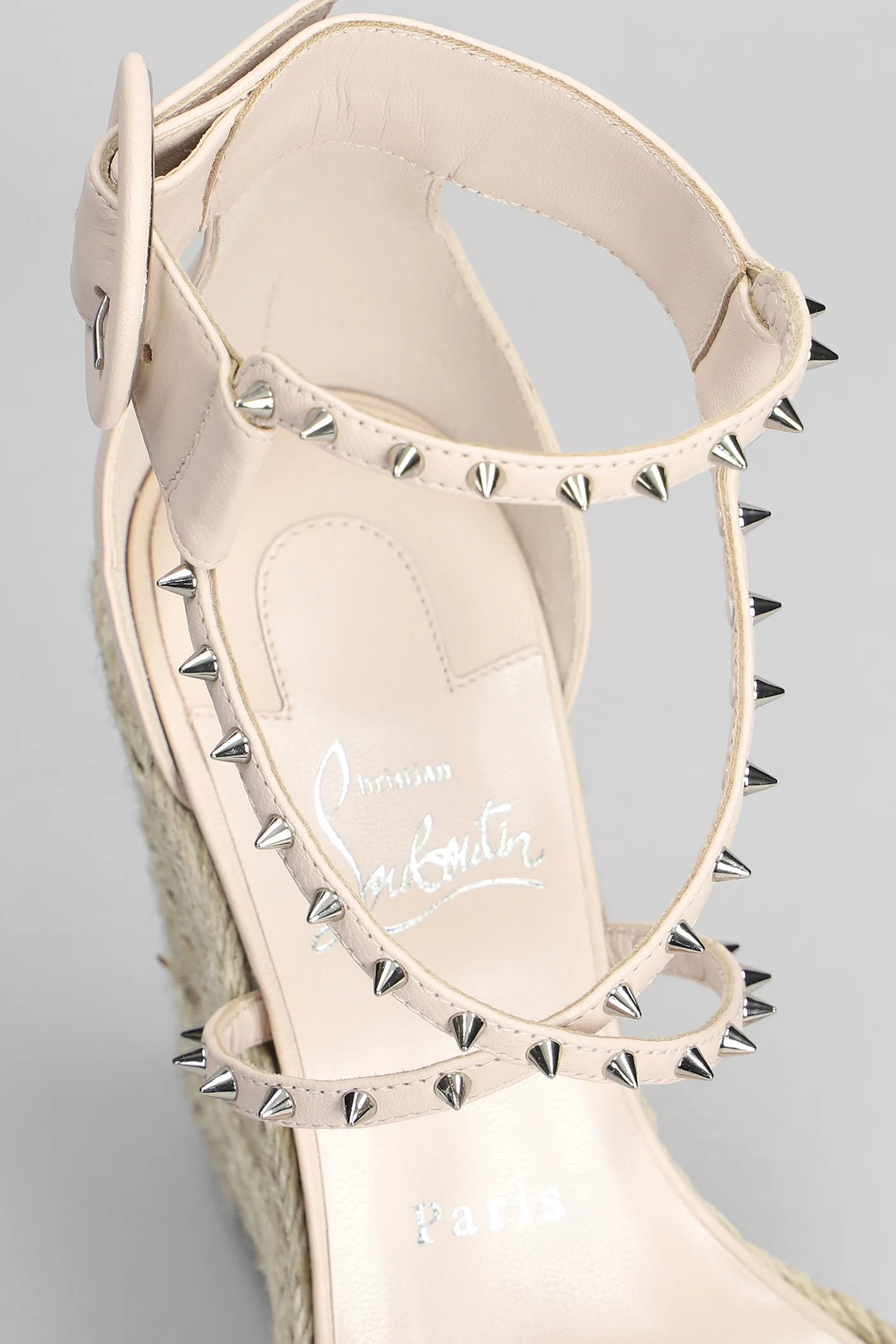 Spikes 120 Wedges in rose-pink leather - Image 5