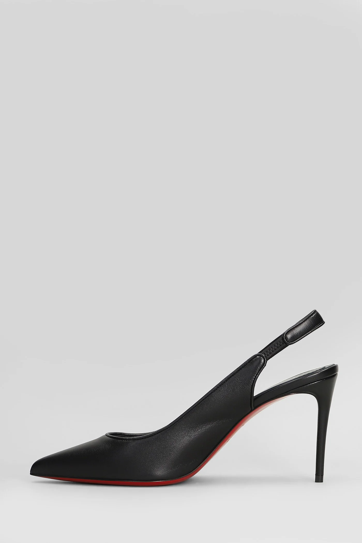 Sporty kate sling 85 Pumps in black leather - Image 3
