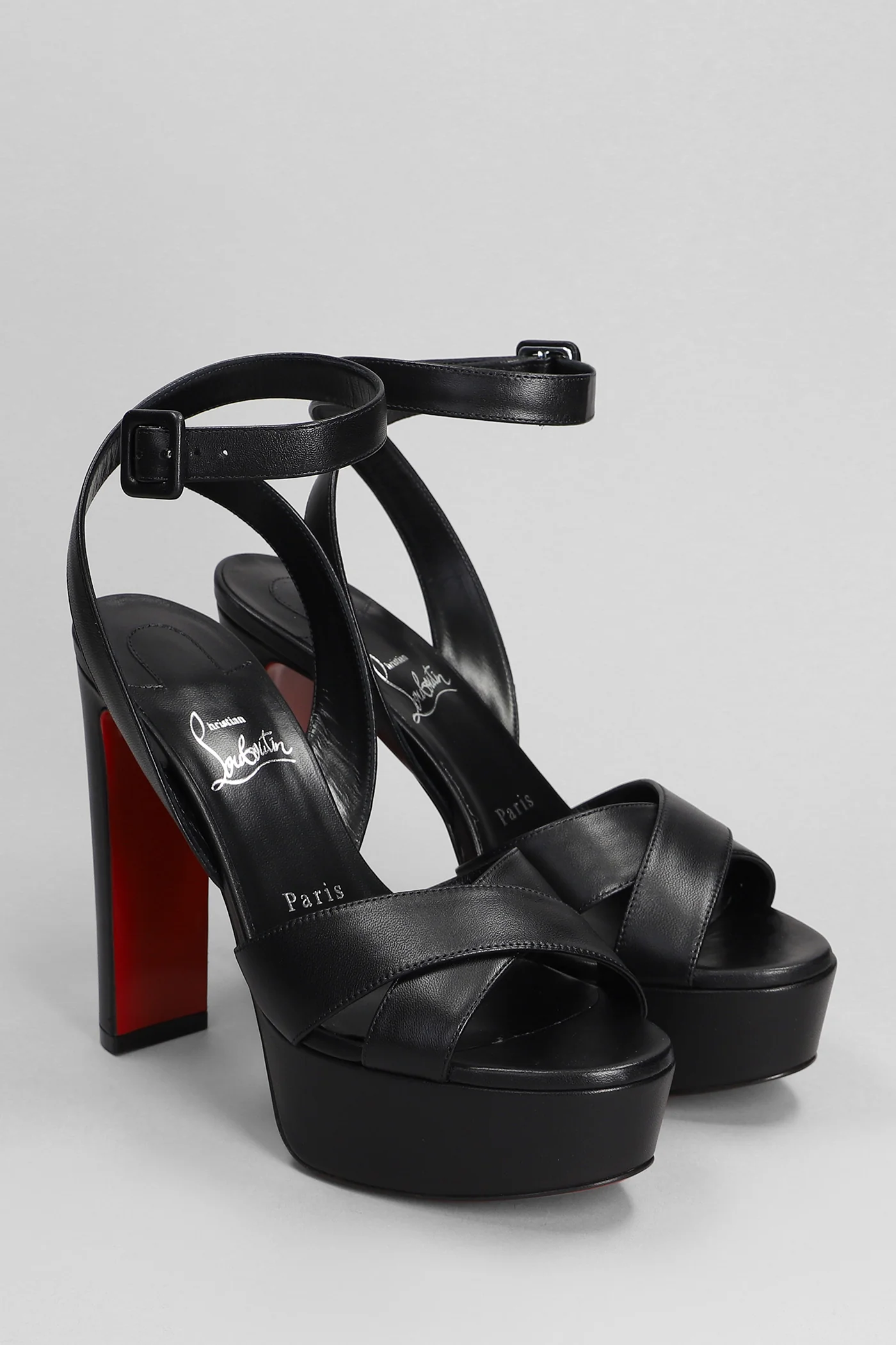 Supramariza 130 Sandals in black leather - Image 2