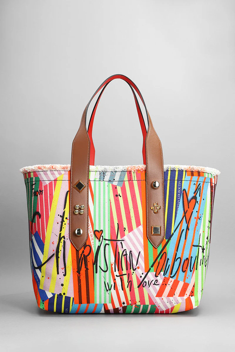 Tote in multicolor cotton