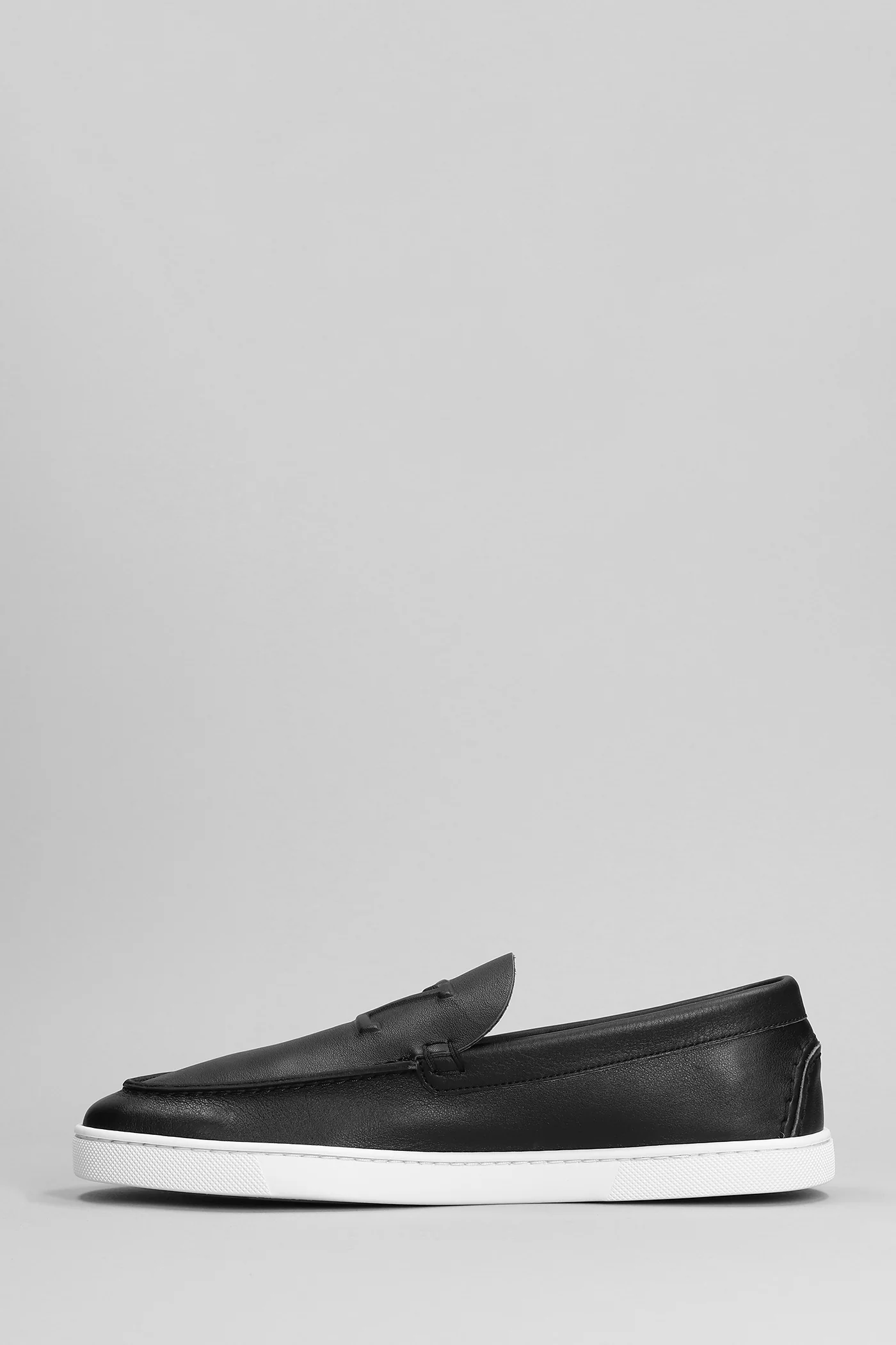 Varsiboat Sneakers in black leather - Image 3
