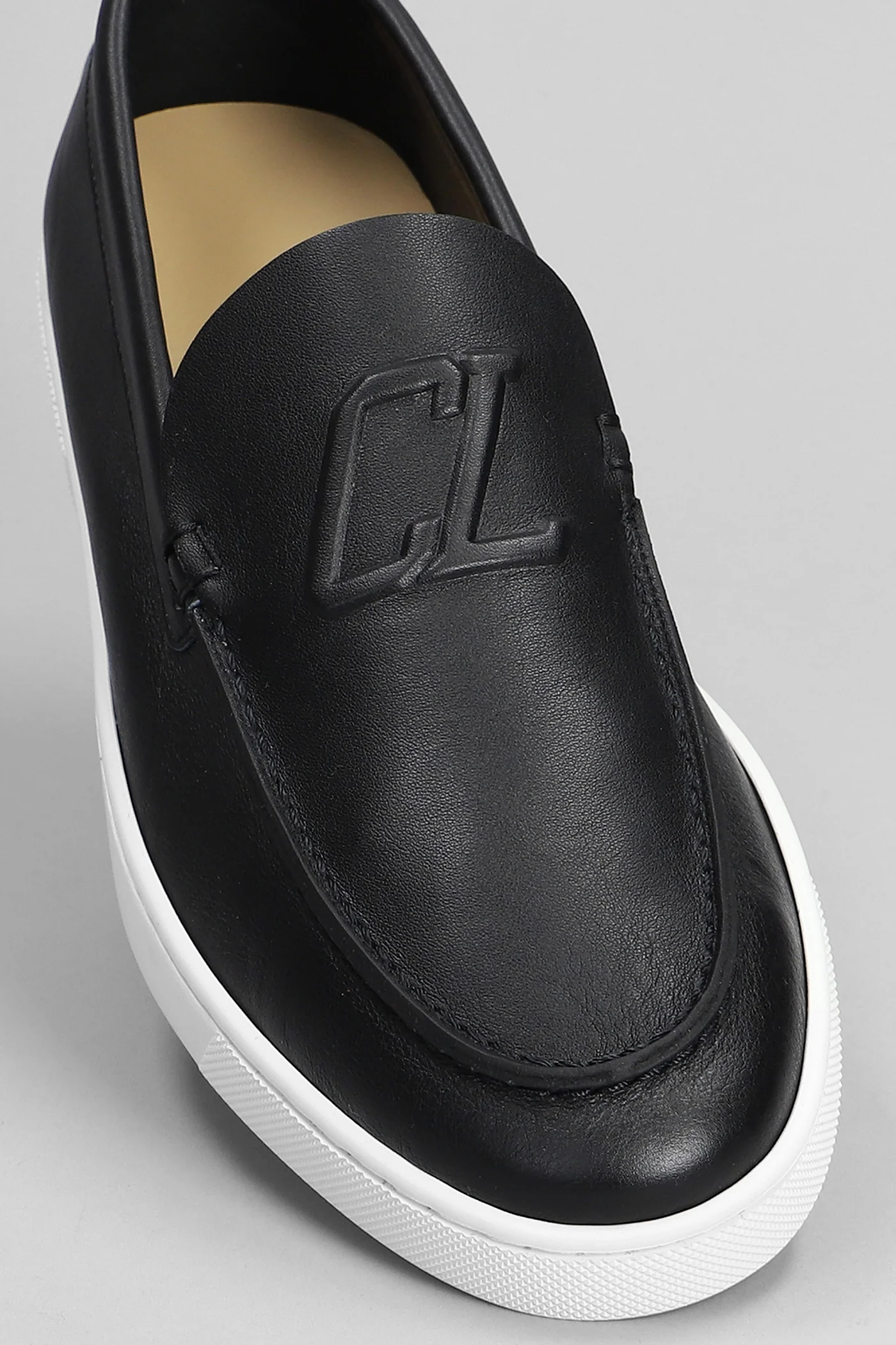 Varsiboat Sneakers in black leather - Image 5