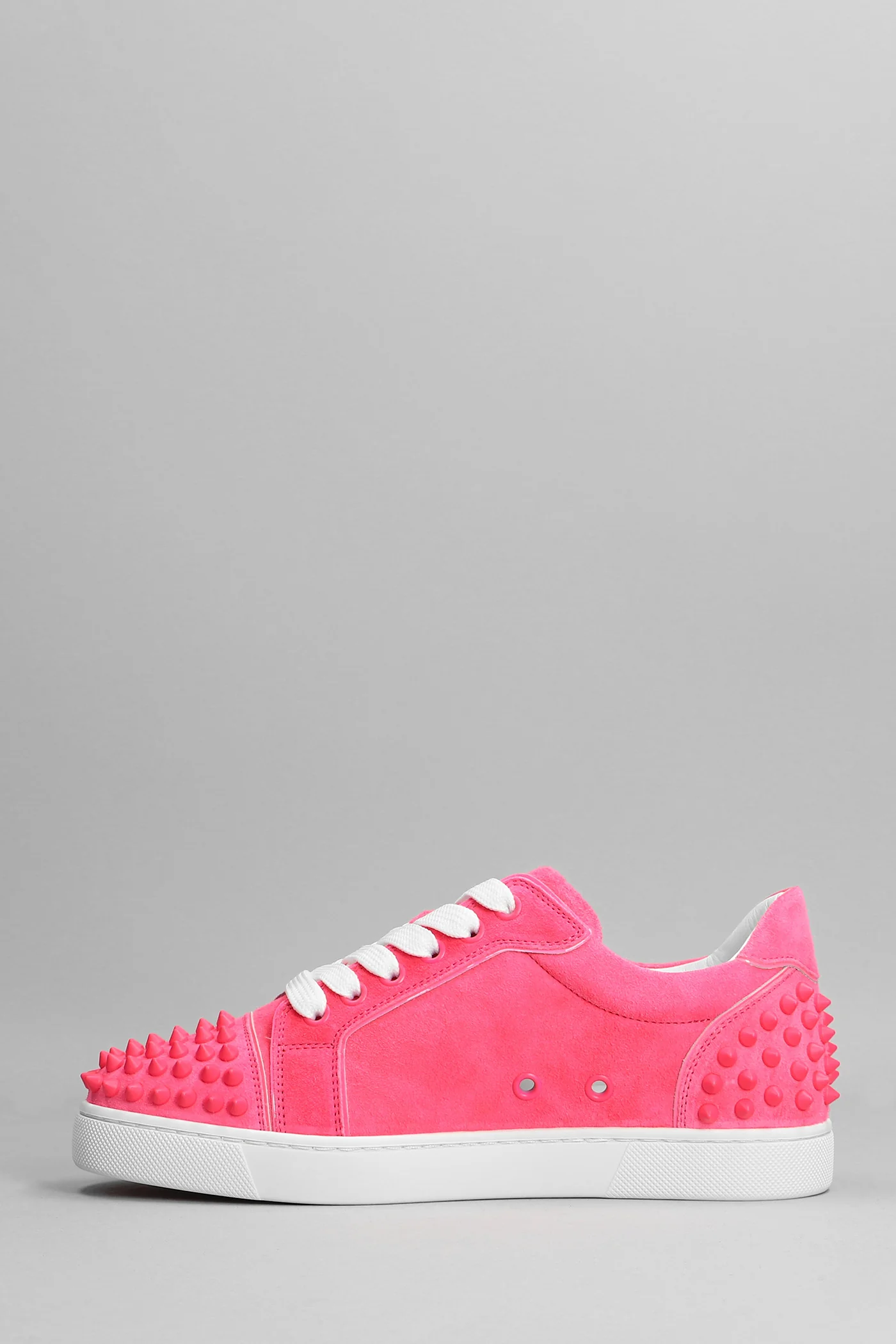 Viera 2 flat Sneakers in fuxia suede - Image 3