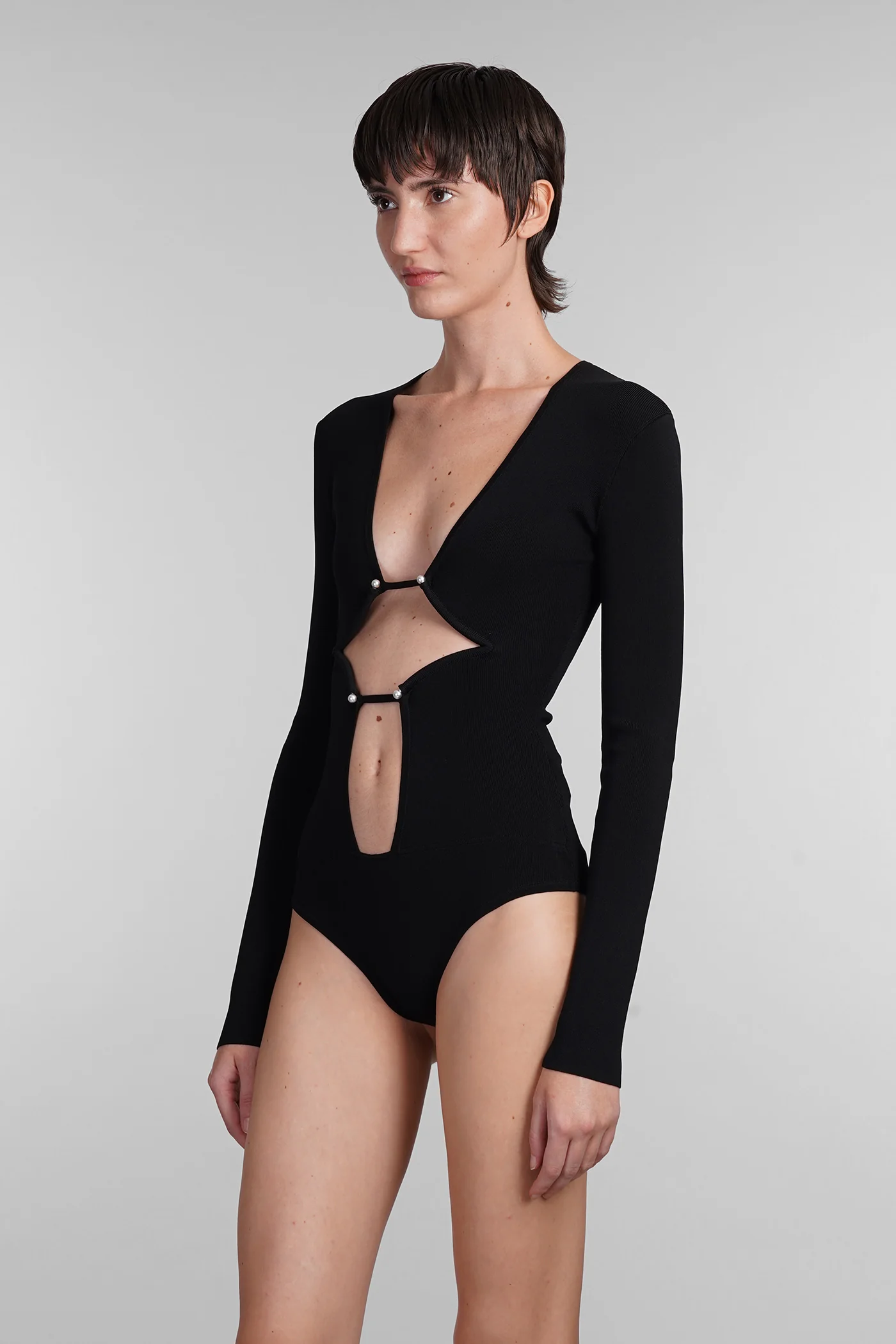 Body in black viscose - Image 4