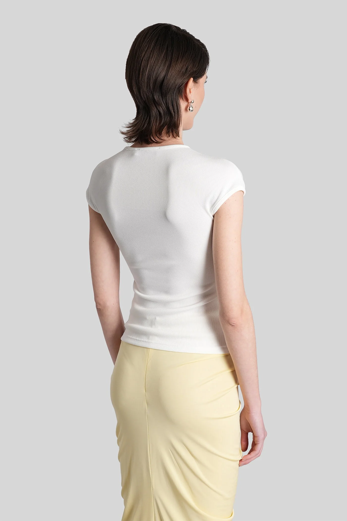 T-Shirt in white polyester - Image 3