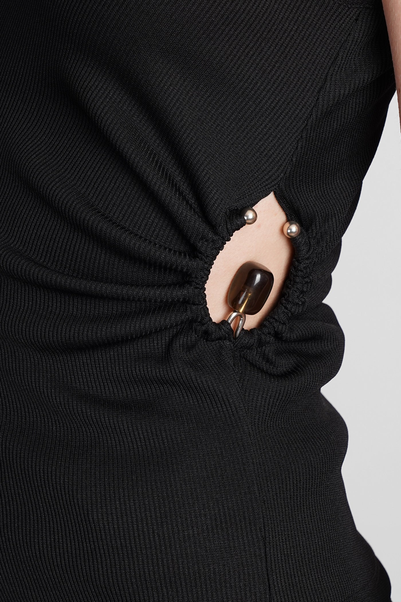 Topwear in black polyester - Image 5