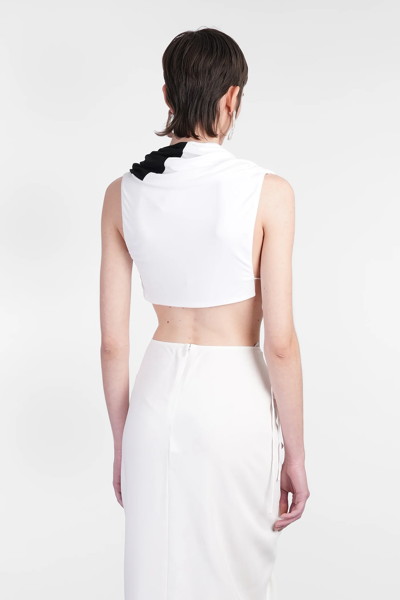 Topwear in black viscose - Image 3