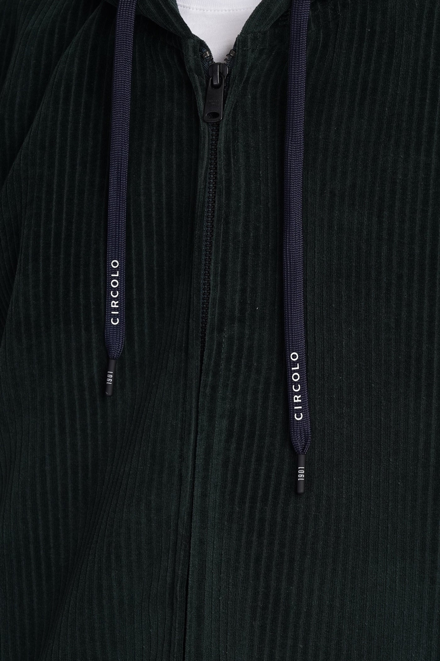 Casual jacket in green cotton - Image 5