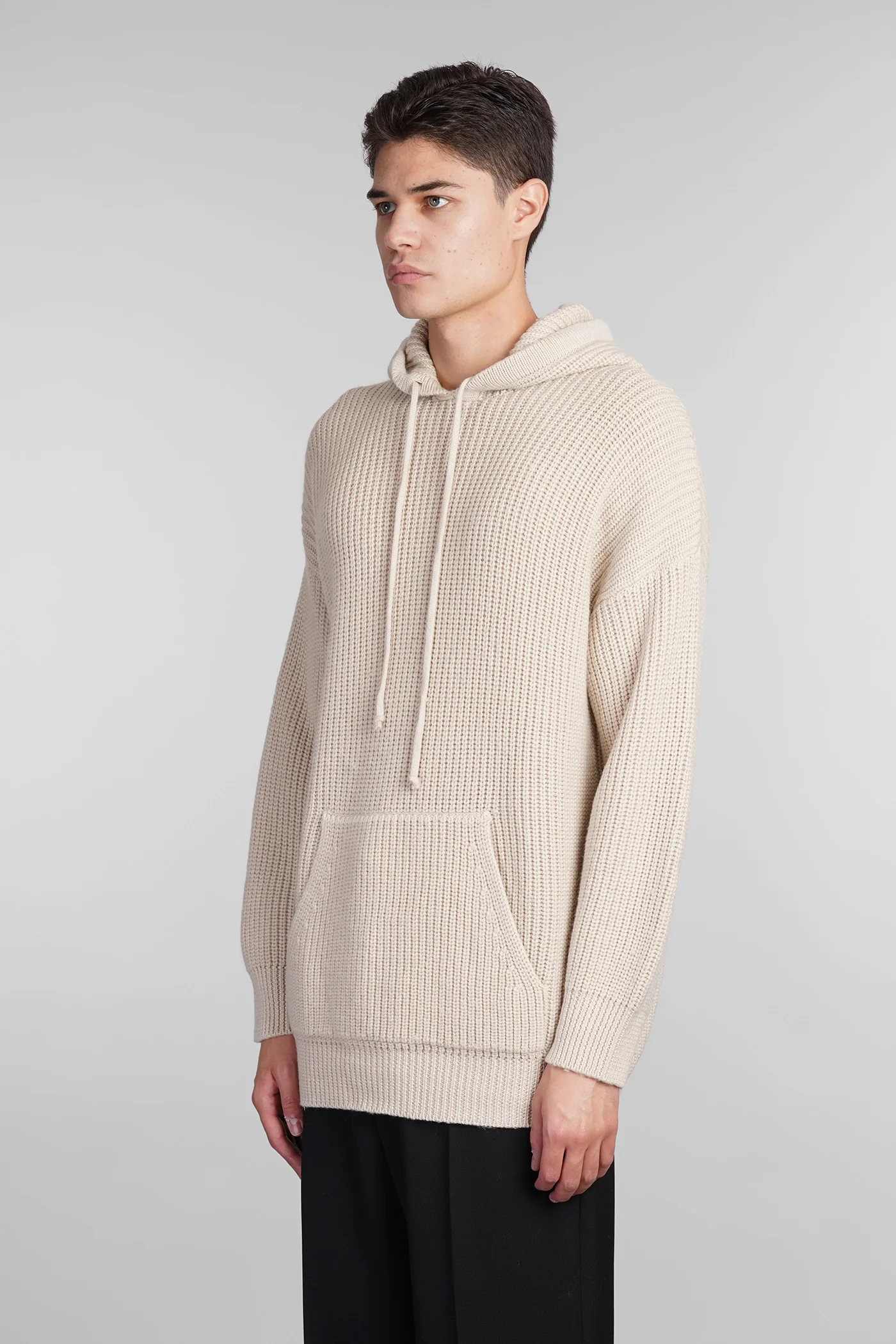 Knitwear in beige wool - Image 4