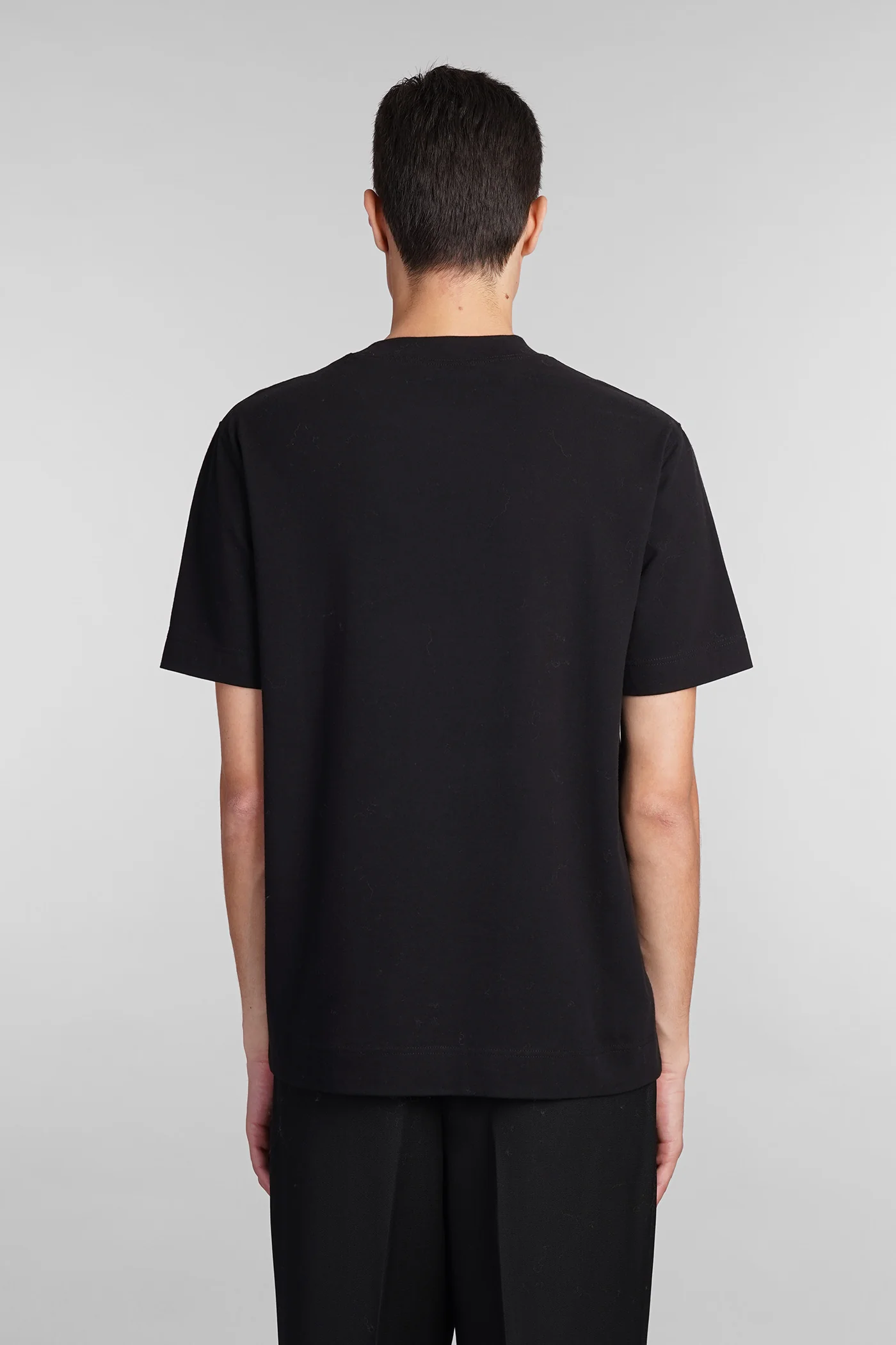 T-Shirt in black cotton - Image 3