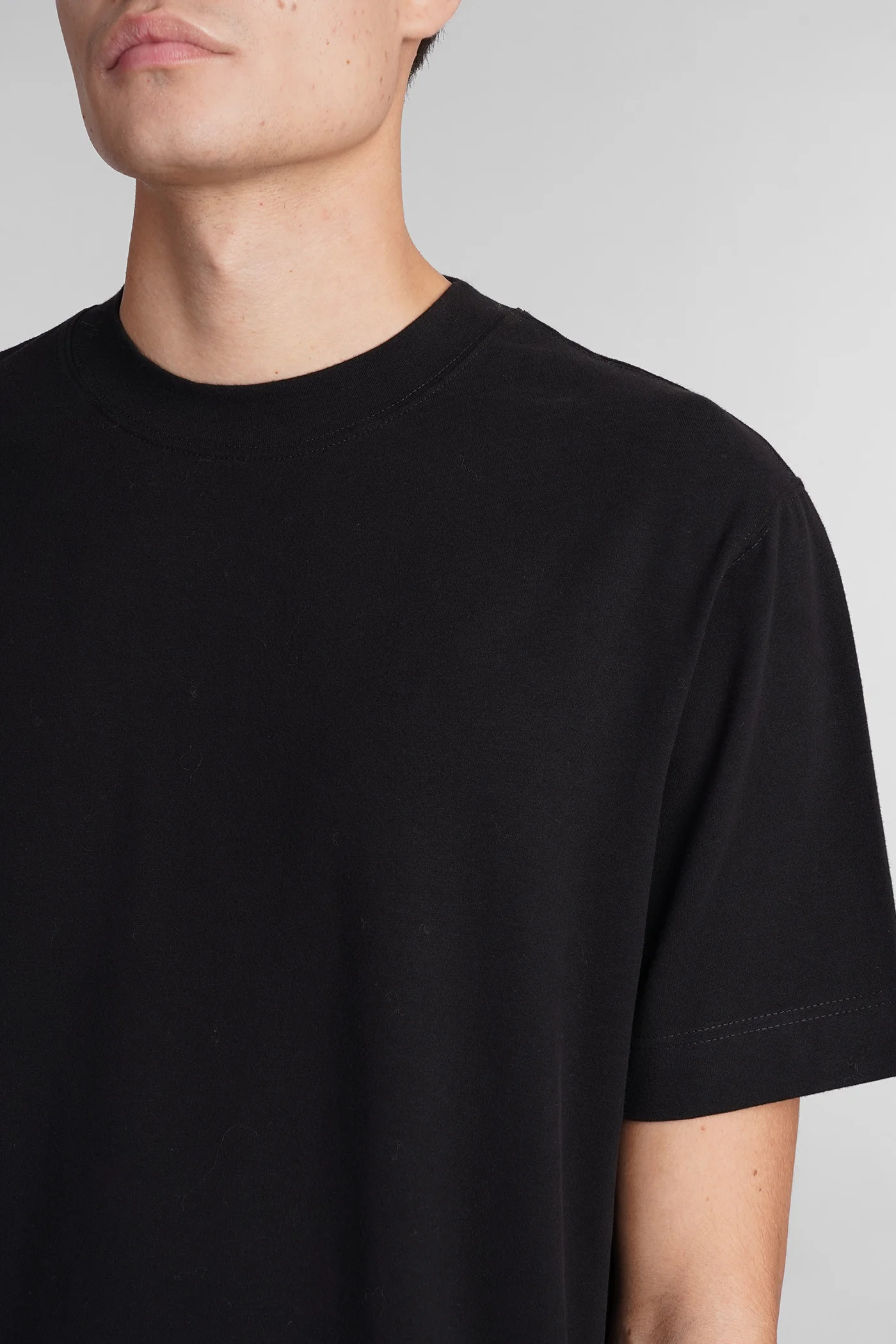 T-Shirt in black cotton - Image 5