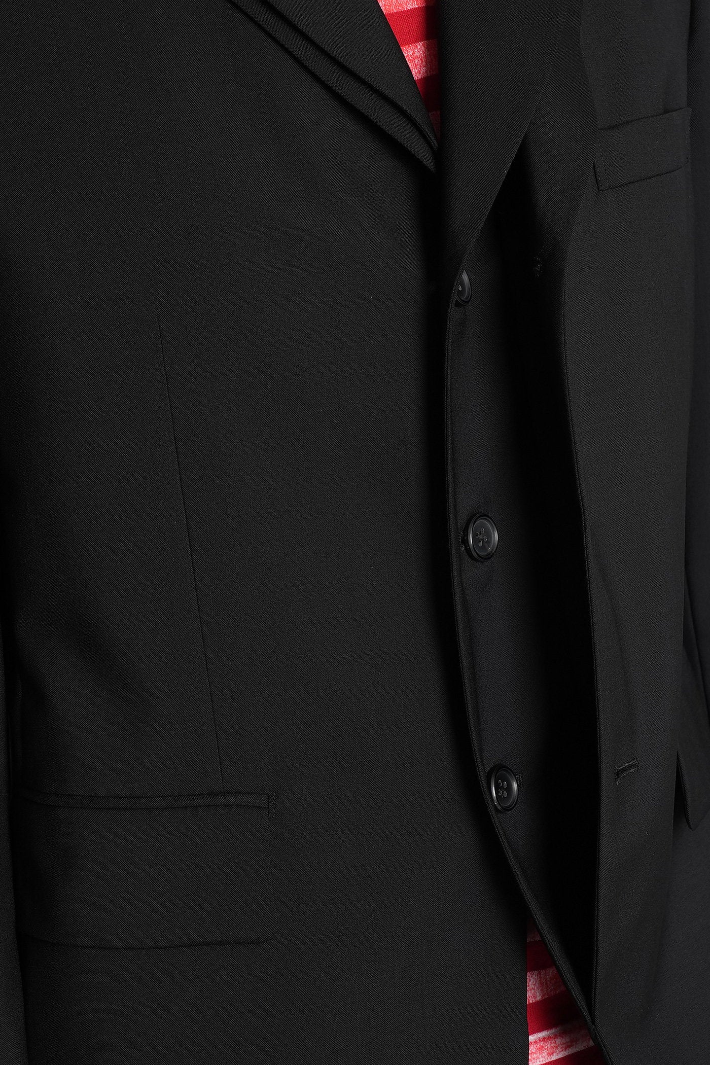 Blazer in black wool - Image 5