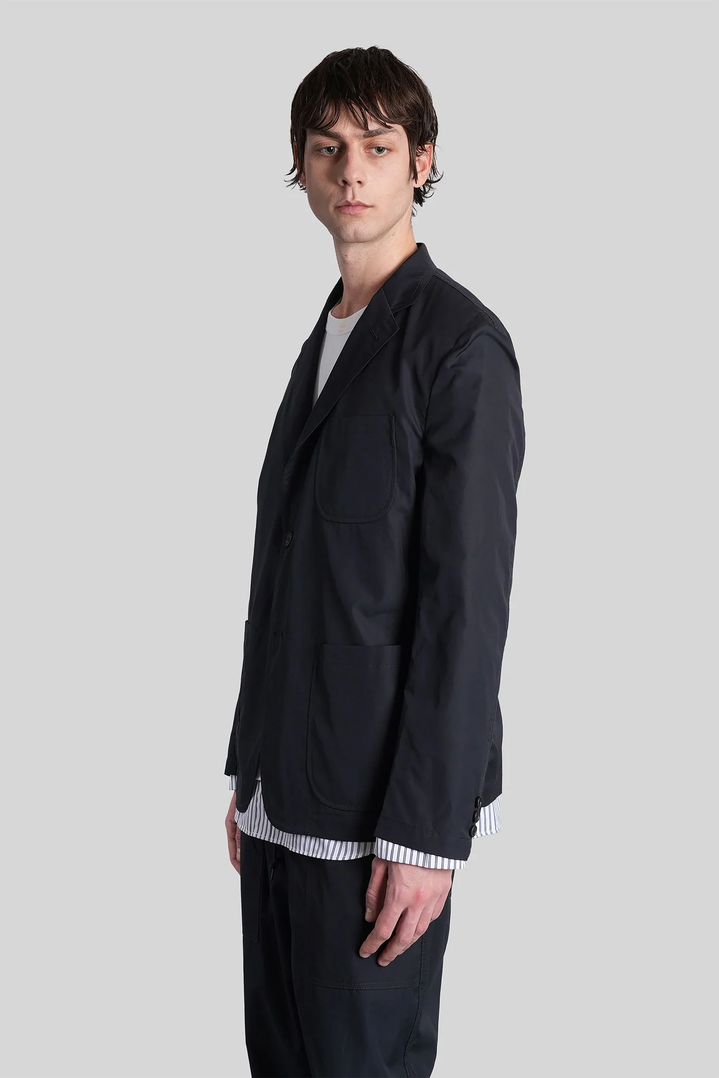 Blazer in blue cotton - Image 4