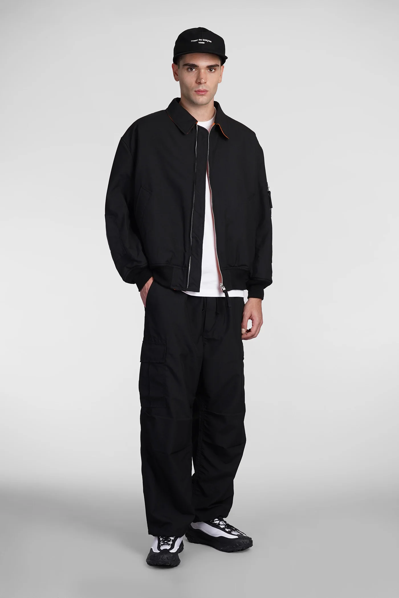 Bomber Jacket in black wool - Image 2