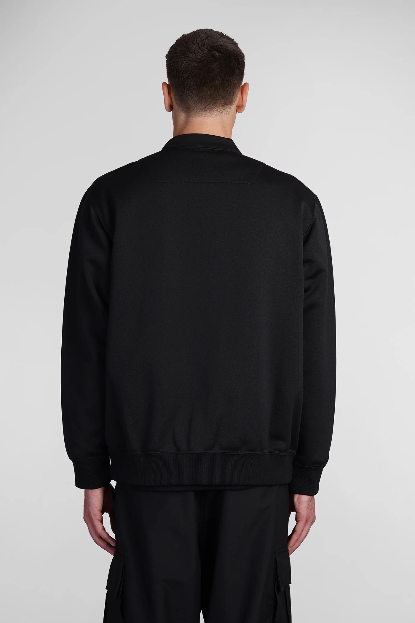 Cardigan in black cotton - Image 3