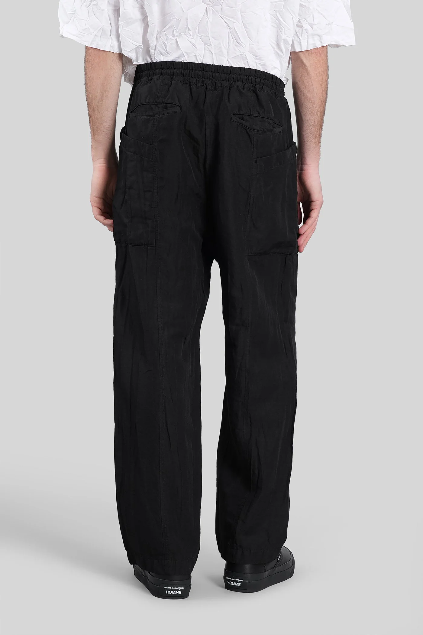 Pants in black linen - Image 3