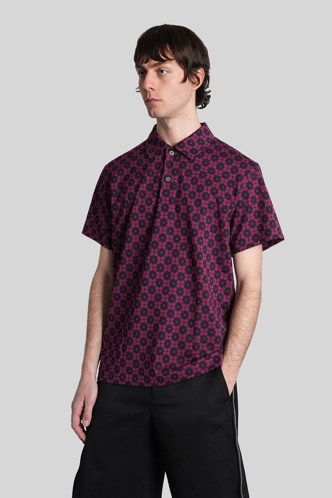 Polo in Viola cotton - Image 4