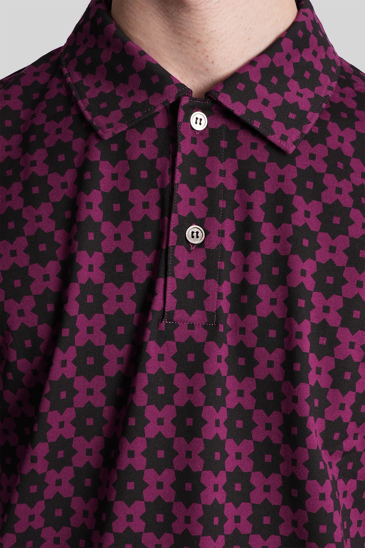 Polo in Viola cotton - Image 5