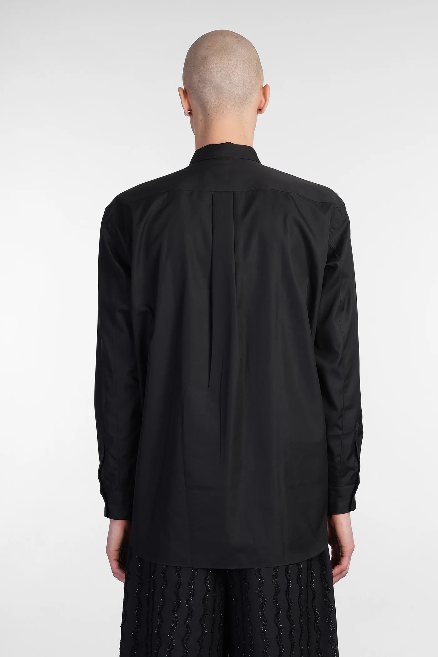 Shirt in black cotton - Image 3
