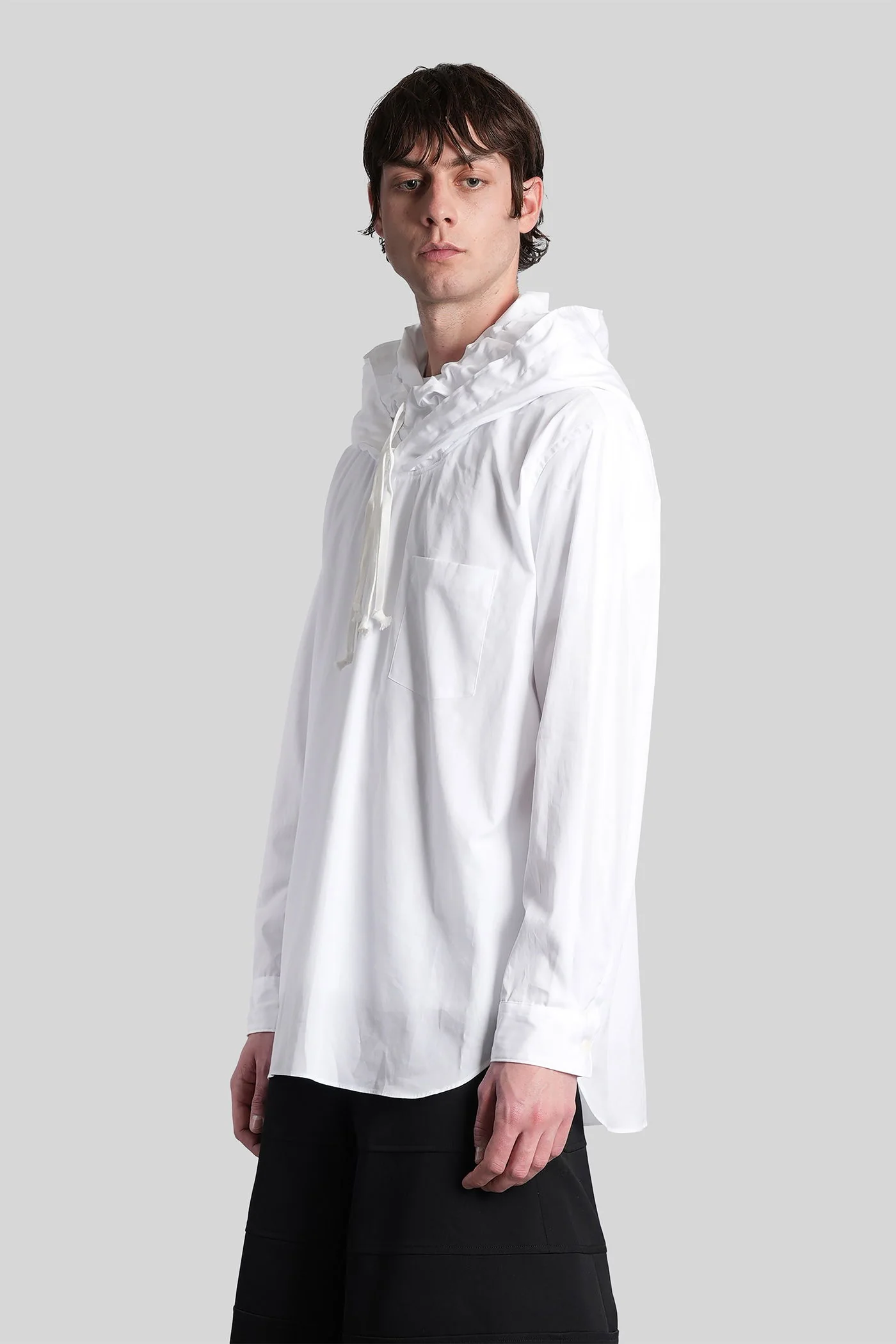 Shirt in white cotton - Image 4