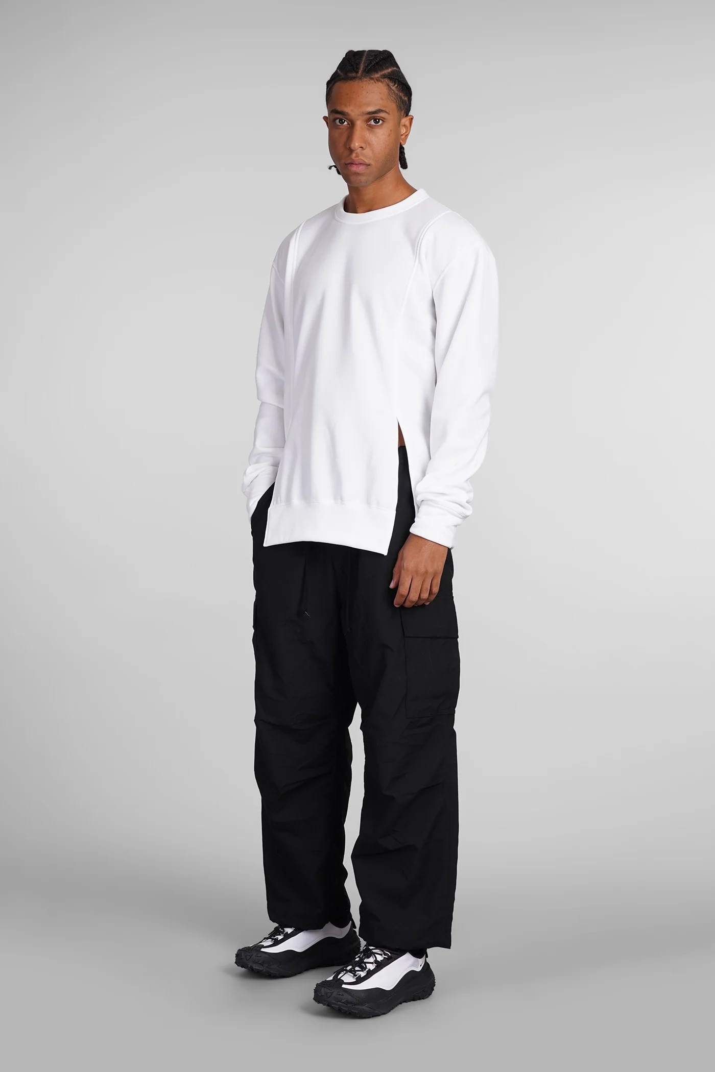 Sweatshirt in white polyester - Image 2