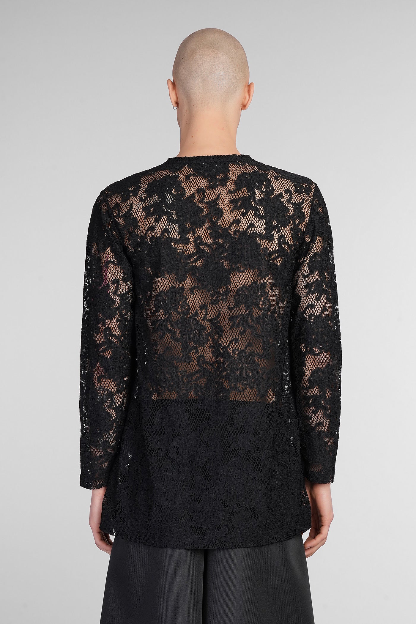 T-Shirt in black polyester - Image 3