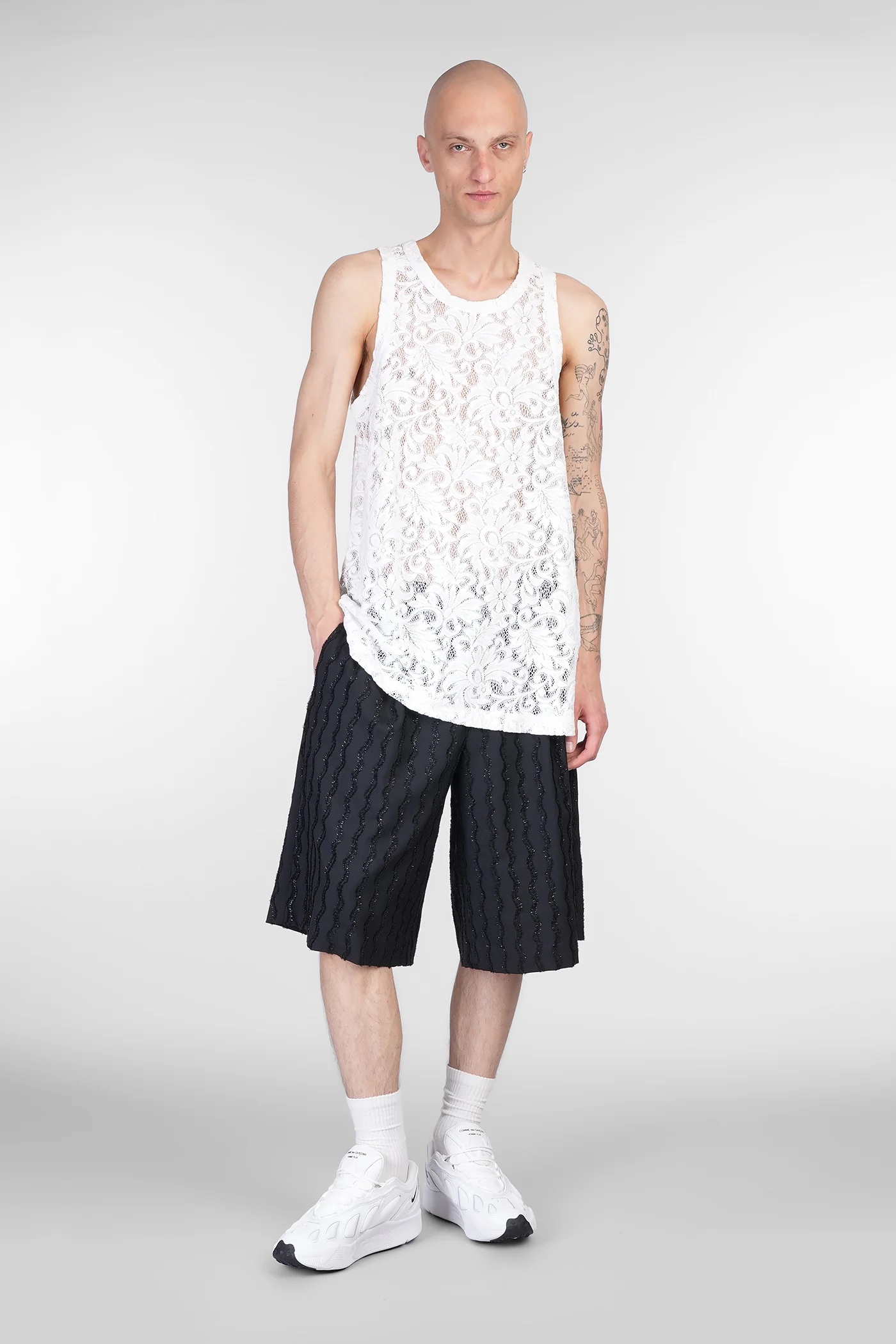 tank Top in white polyester - Image 2
