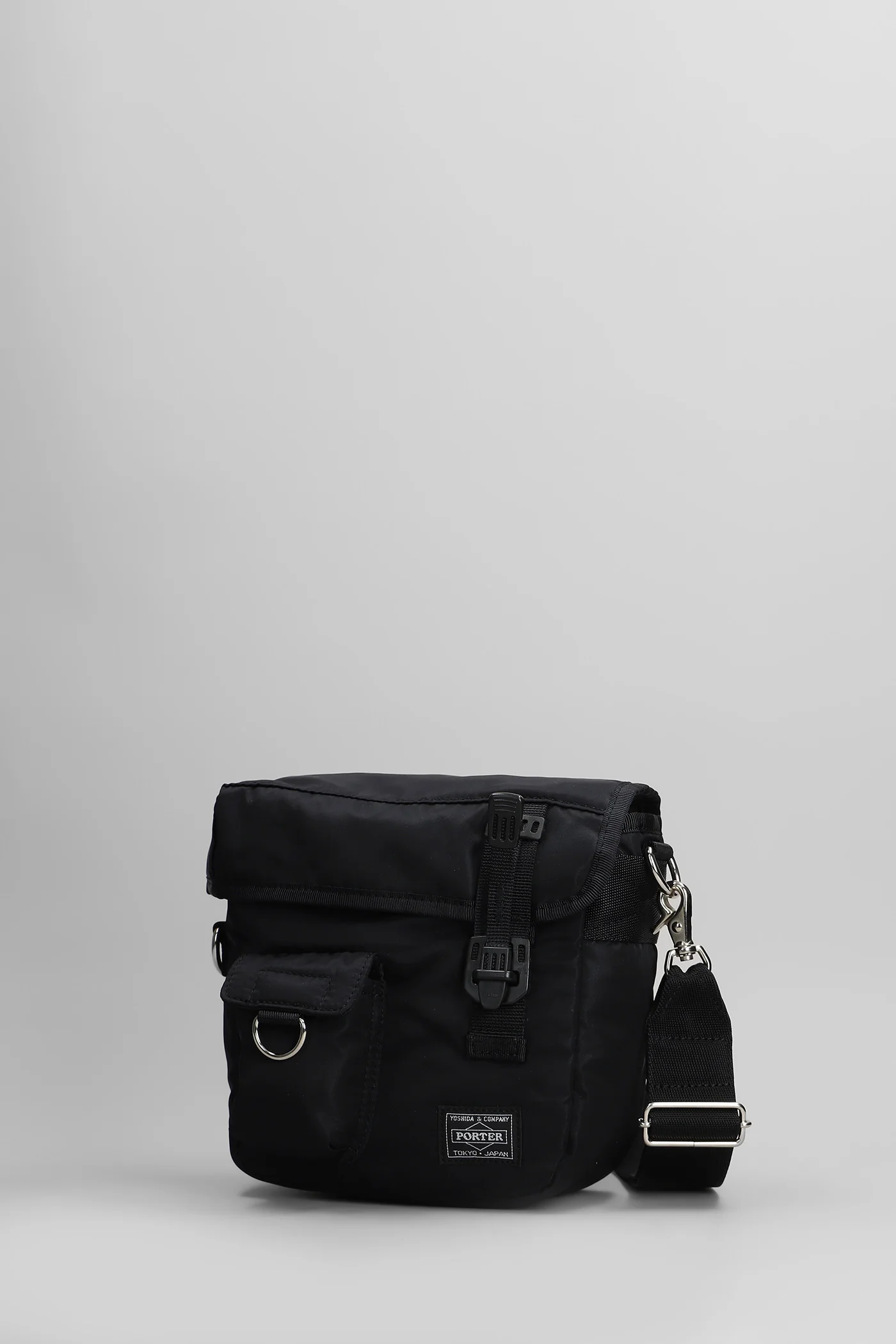 Shoulder bag in black nylon - Image 2