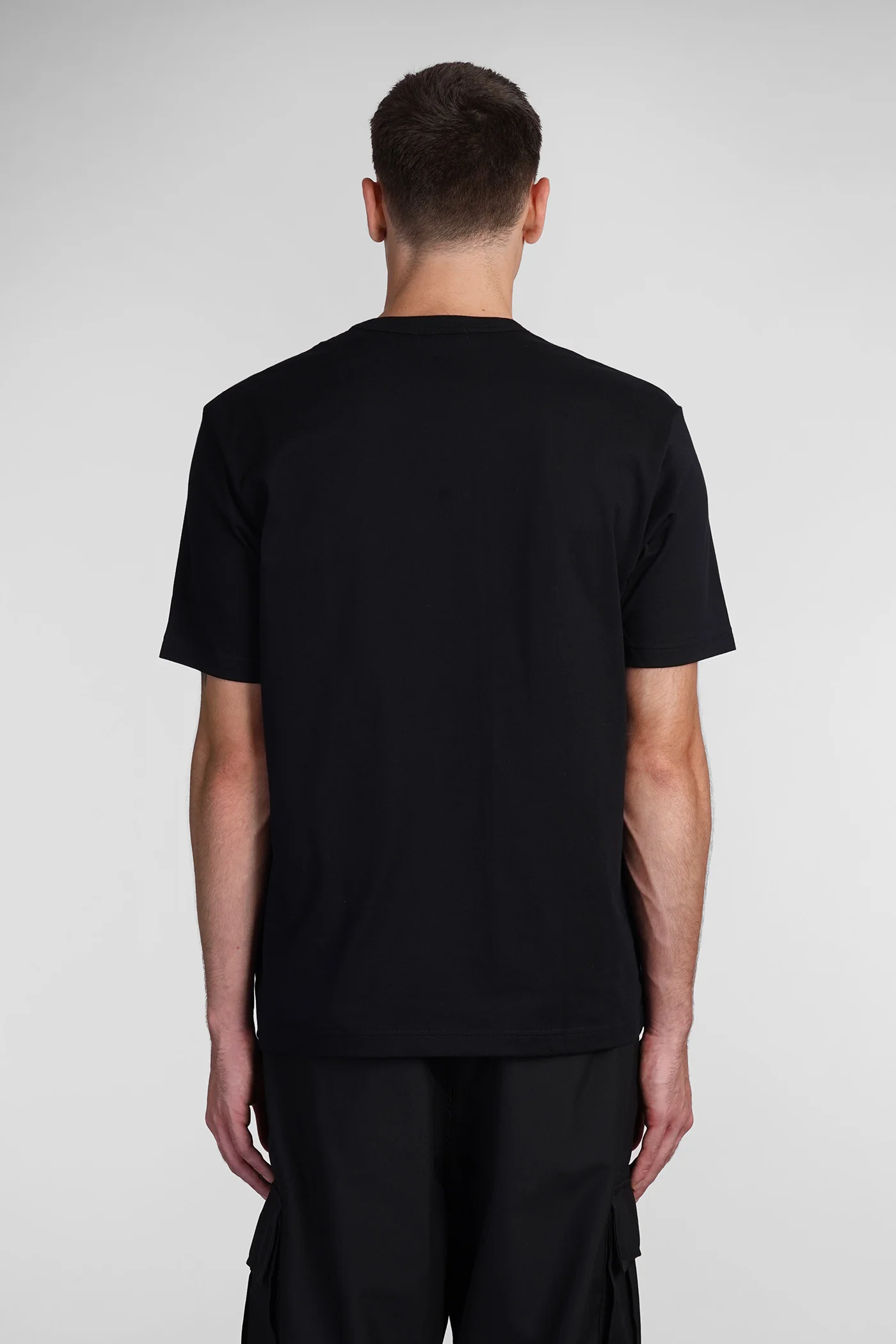 T-Shirt in black cotton - Image 3