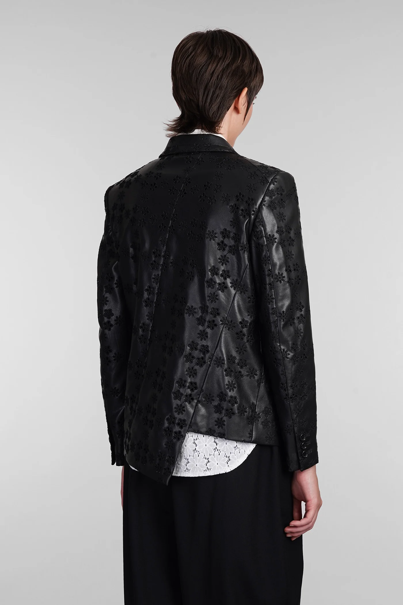 Leather jacket in black Polyuretan - Image 3