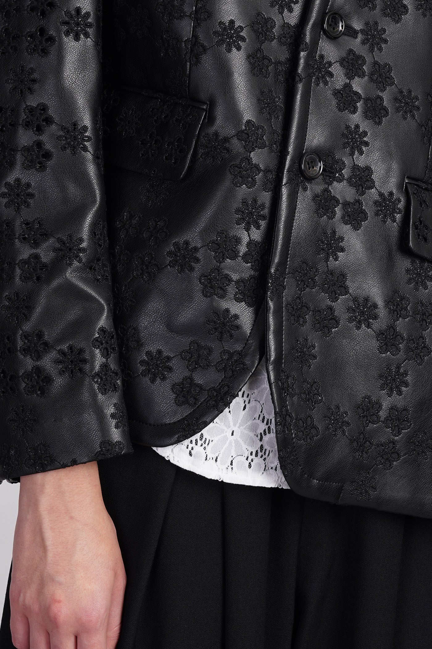 Leather jacket in black Polyuretan - Image 5