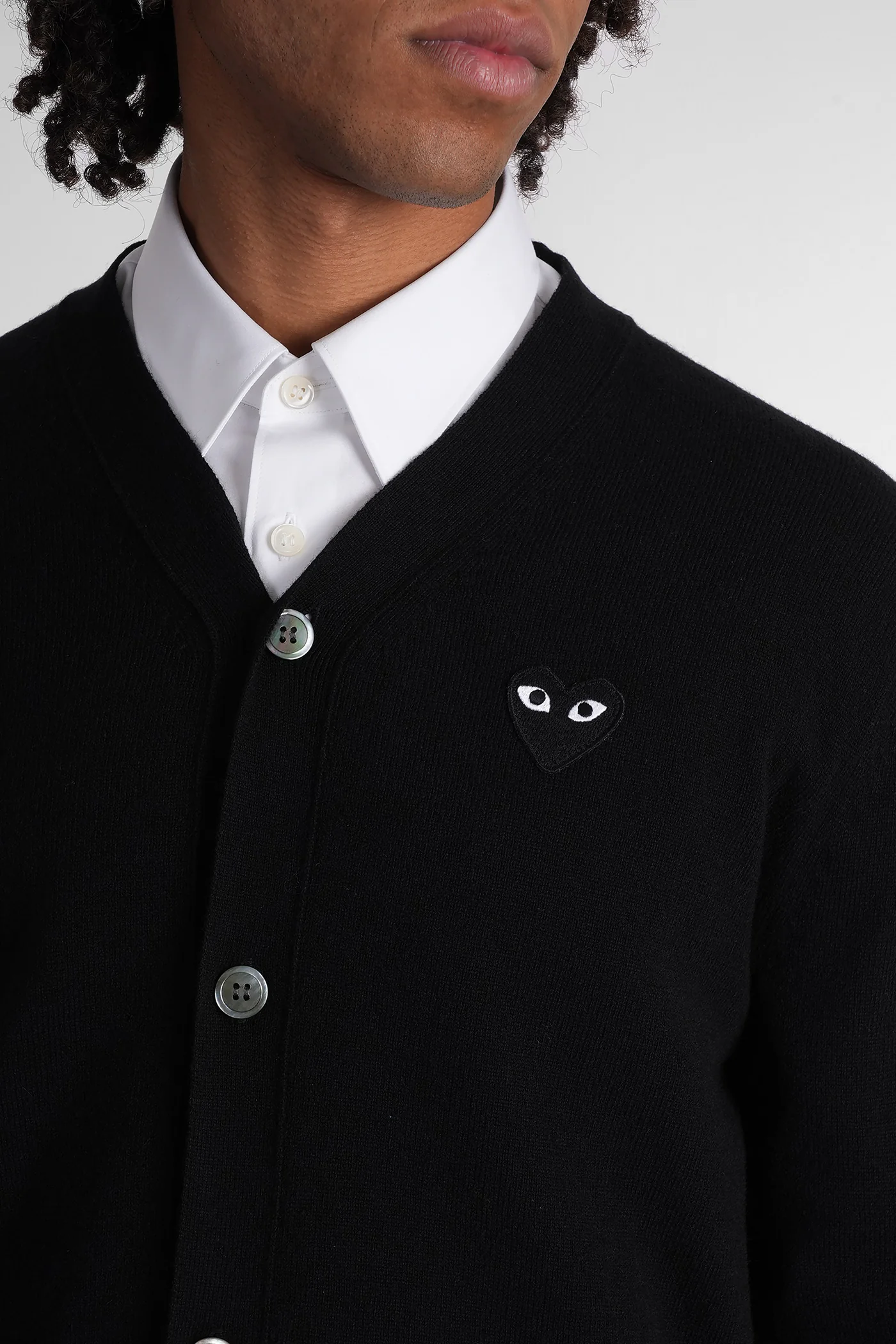 Cardigan in black wool - Image 5