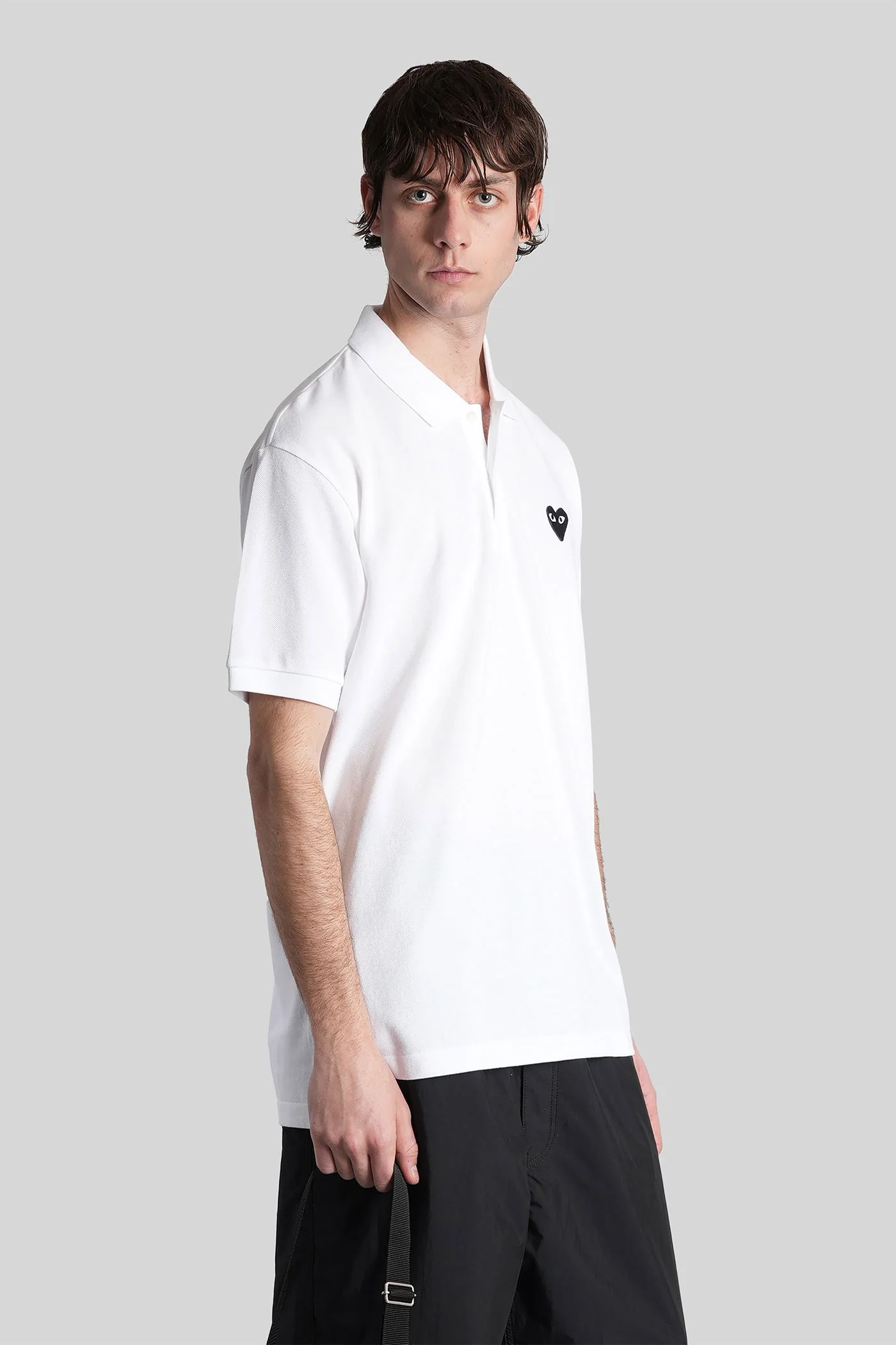 Polo in white cotton - Image 4
