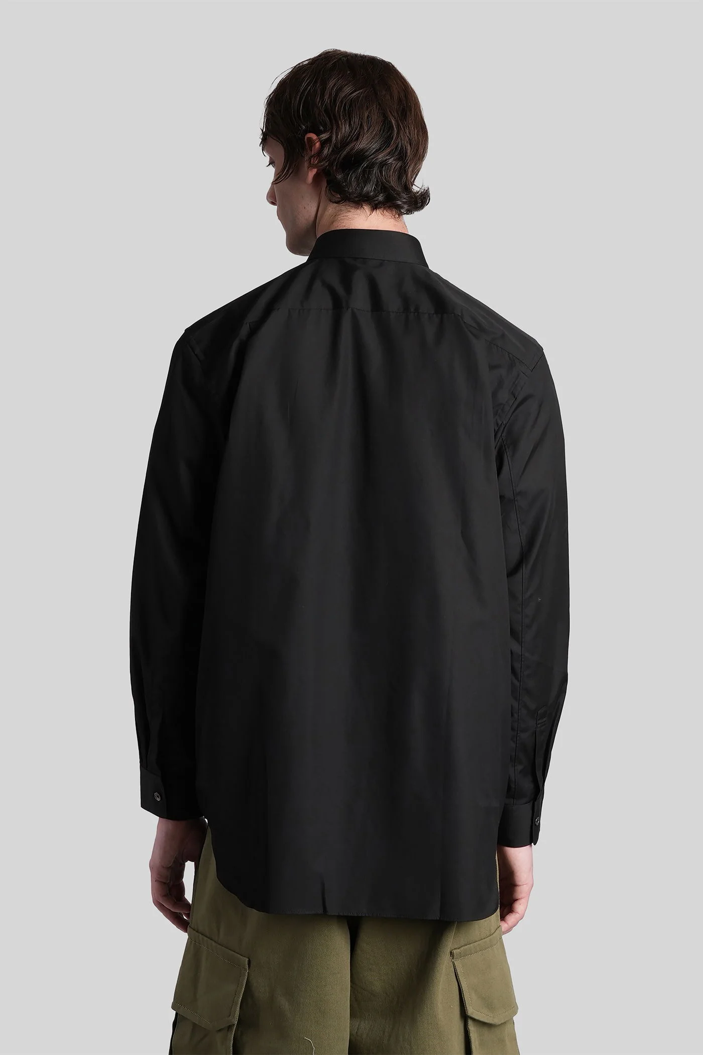 Shirt in black cotton - Image 3
