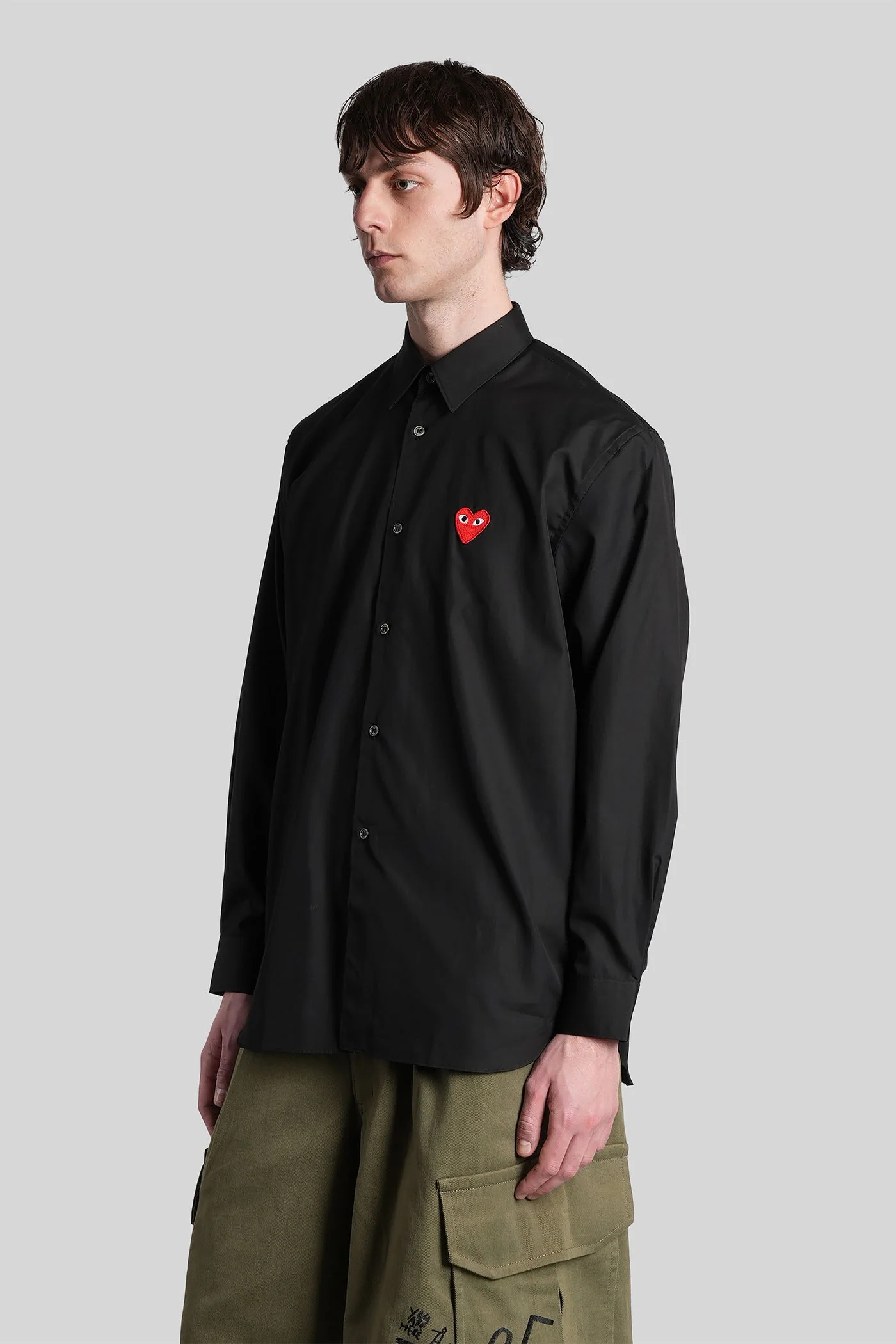 Shirt in black cotton - Image 4