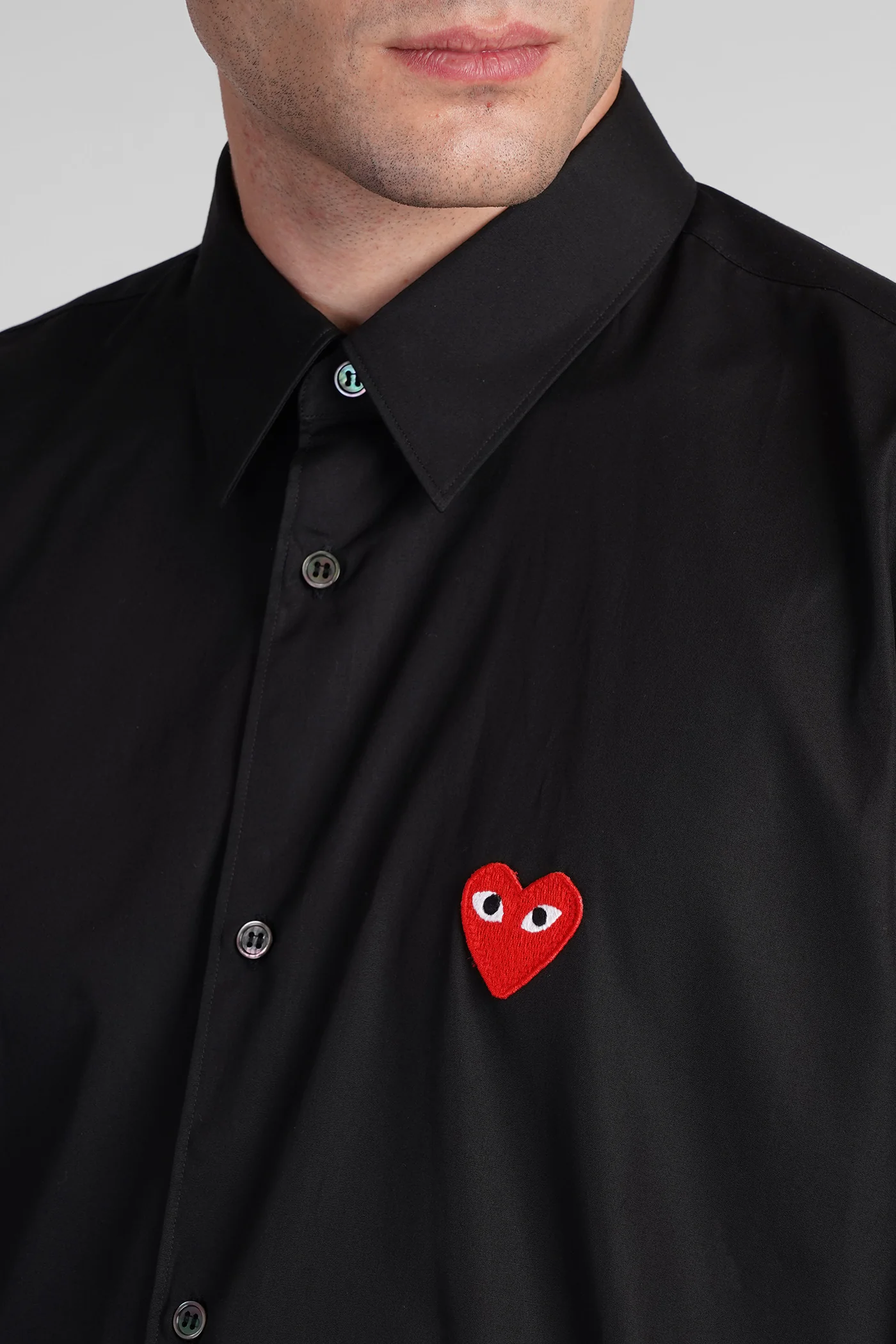 Shirt in black cotton - Image 5