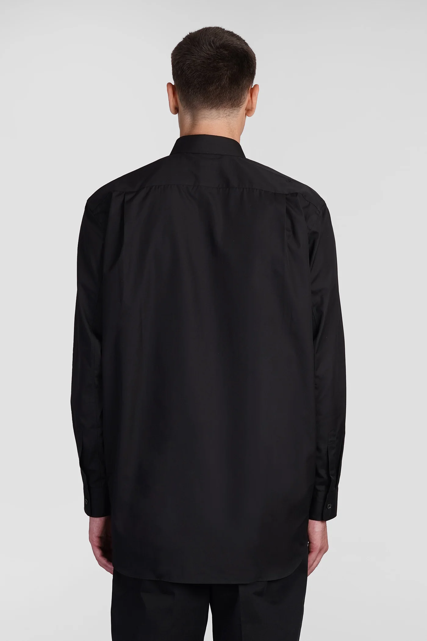 Shirt in black cotton - Image 8