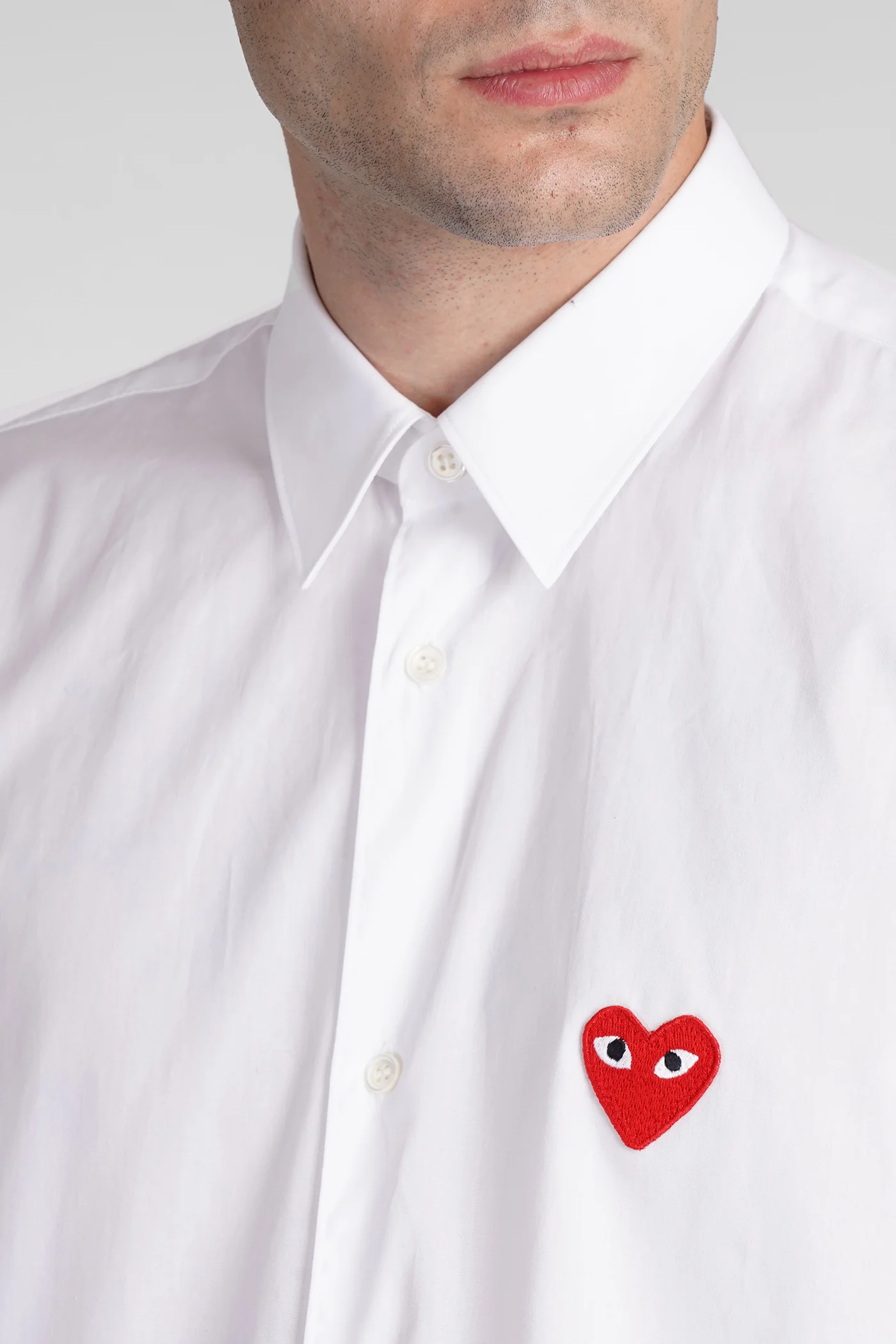 Shirt in white cotton - Image 5