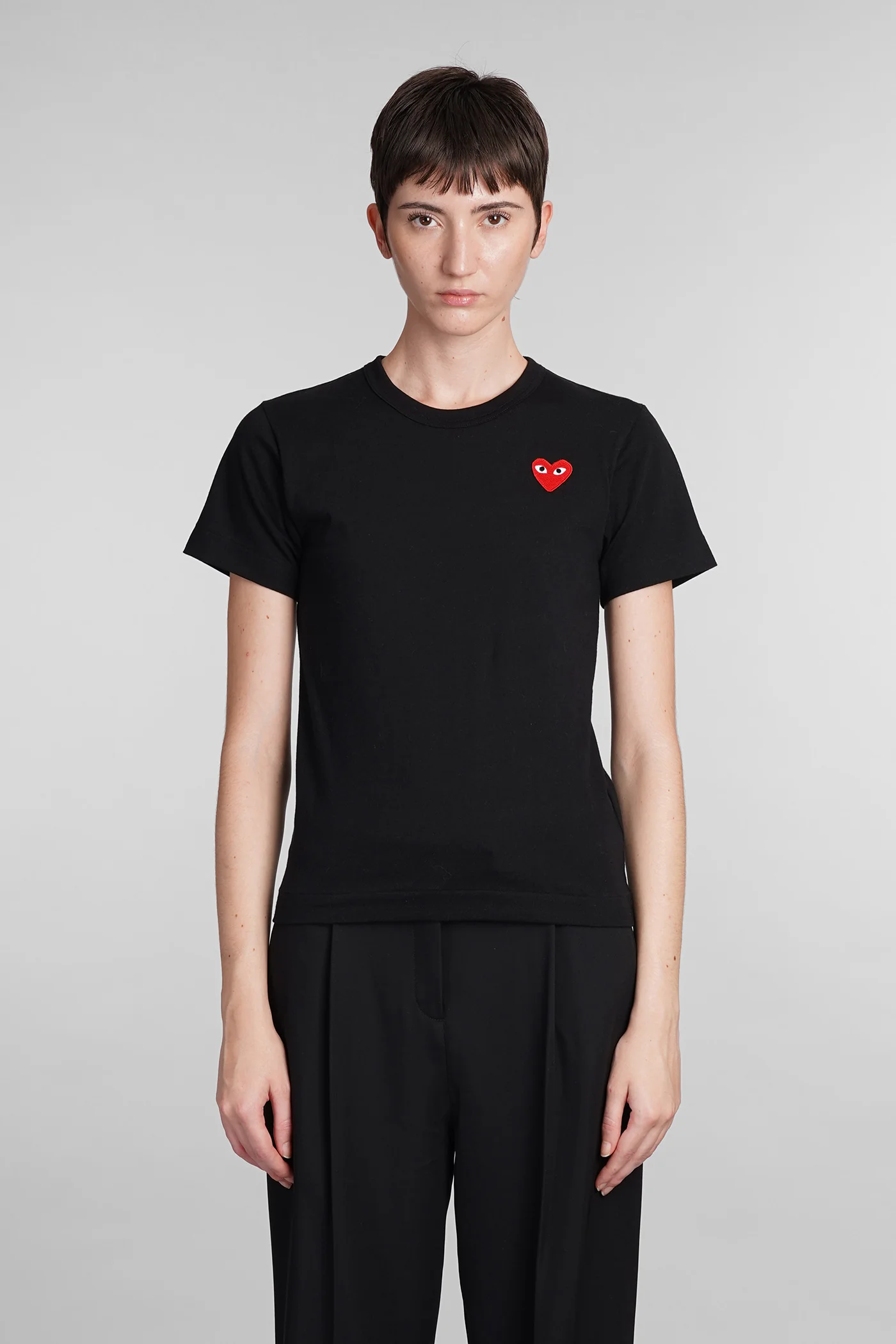 T-Shirt in black cotton