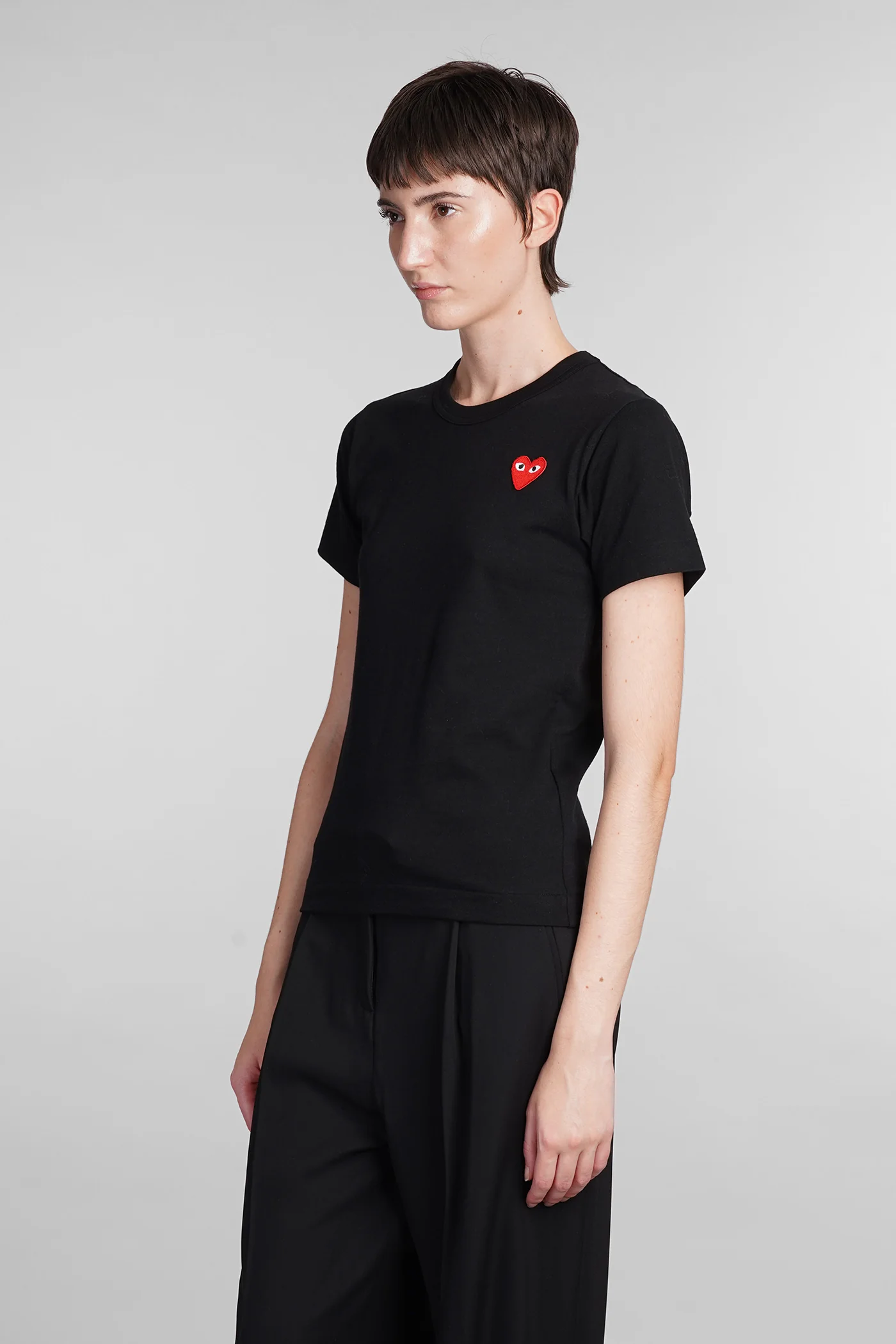 T-Shirt in black cotton - Image 4
