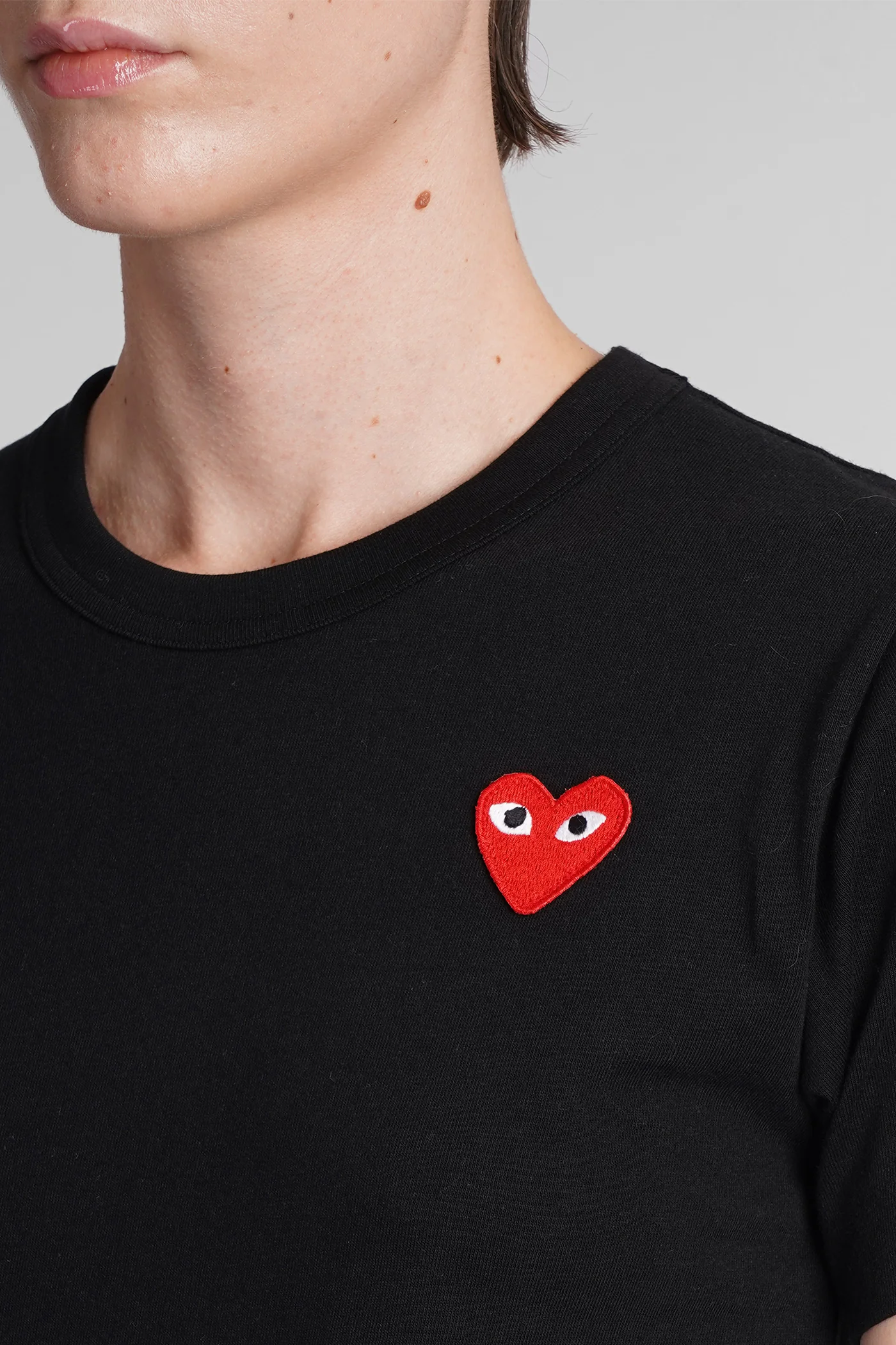 T-Shirt in black cotton - Image 5