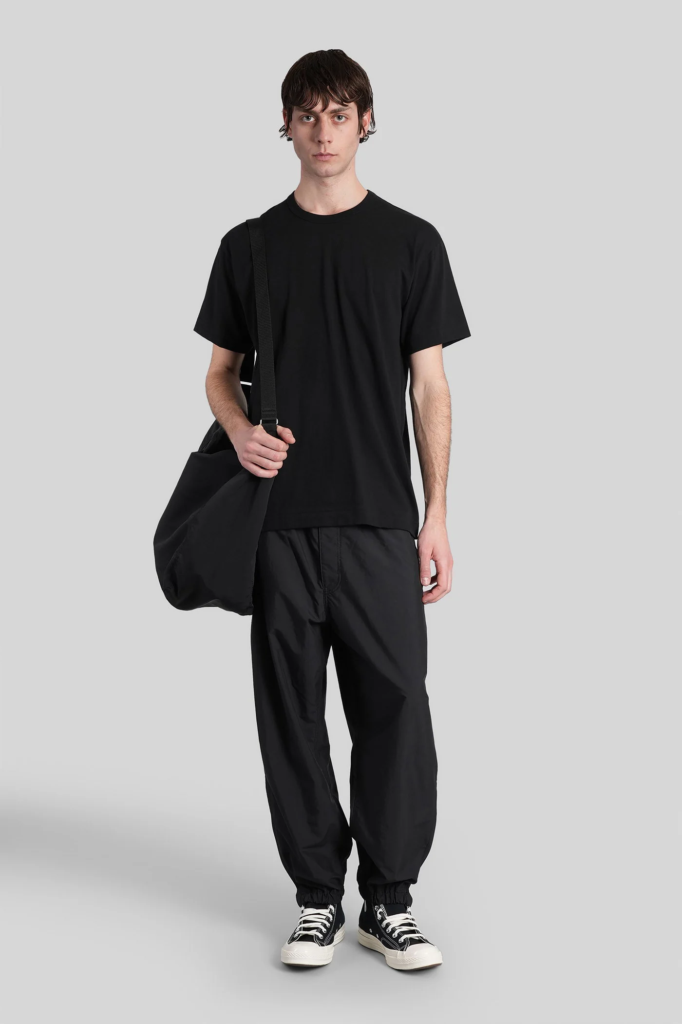 T-Shirt in black cotton - Image 2