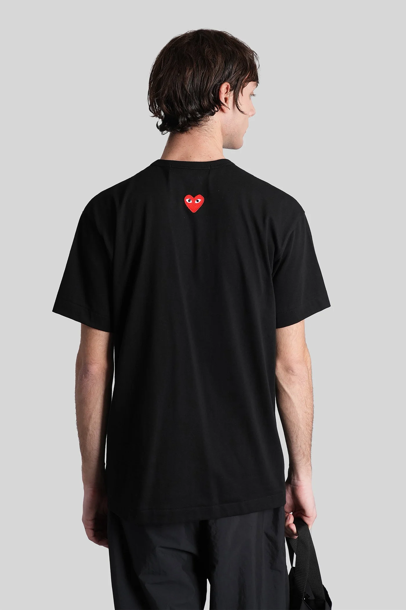 T-Shirt in black cotton - Image 3