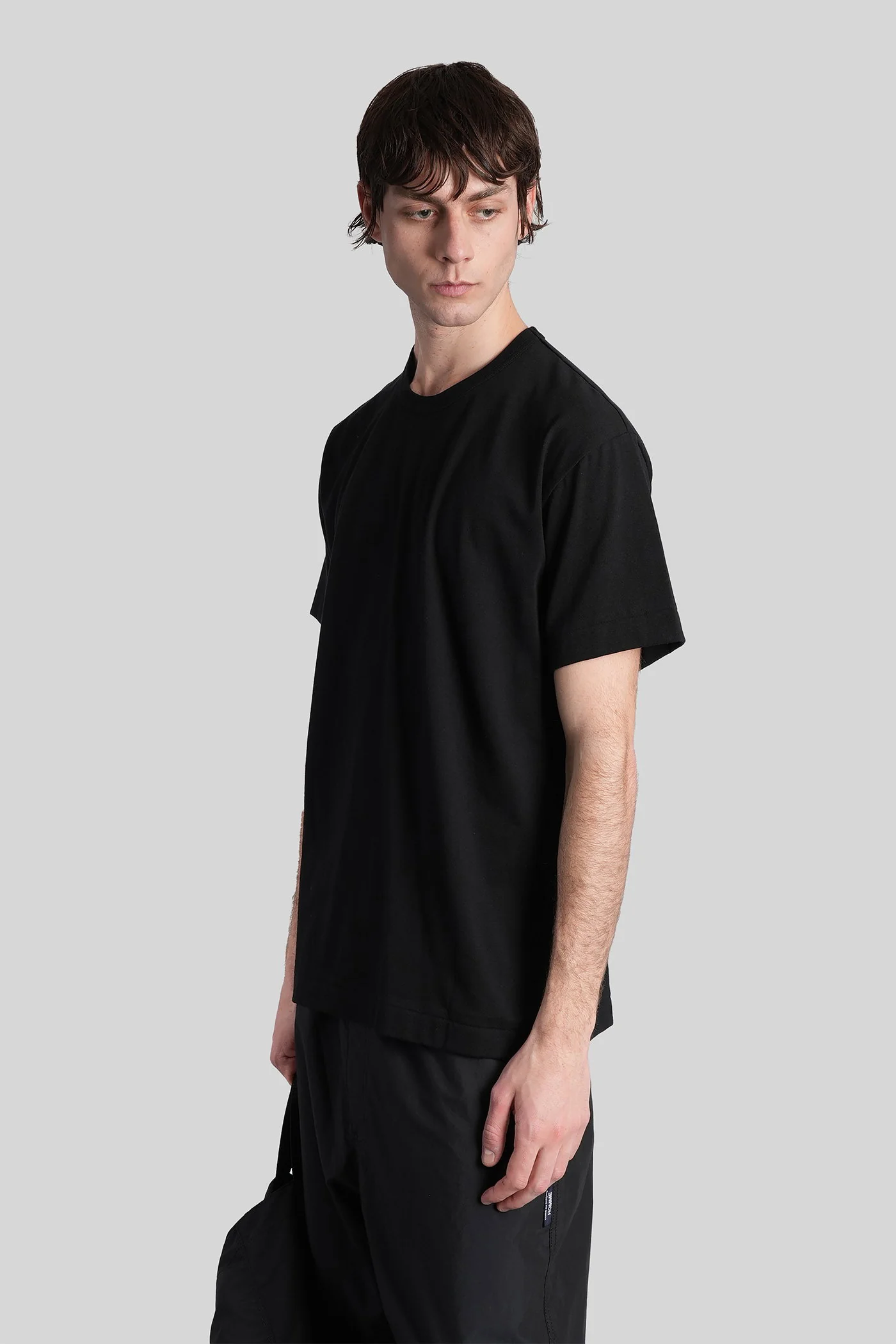 T-Shirt in black cotton - Image 4